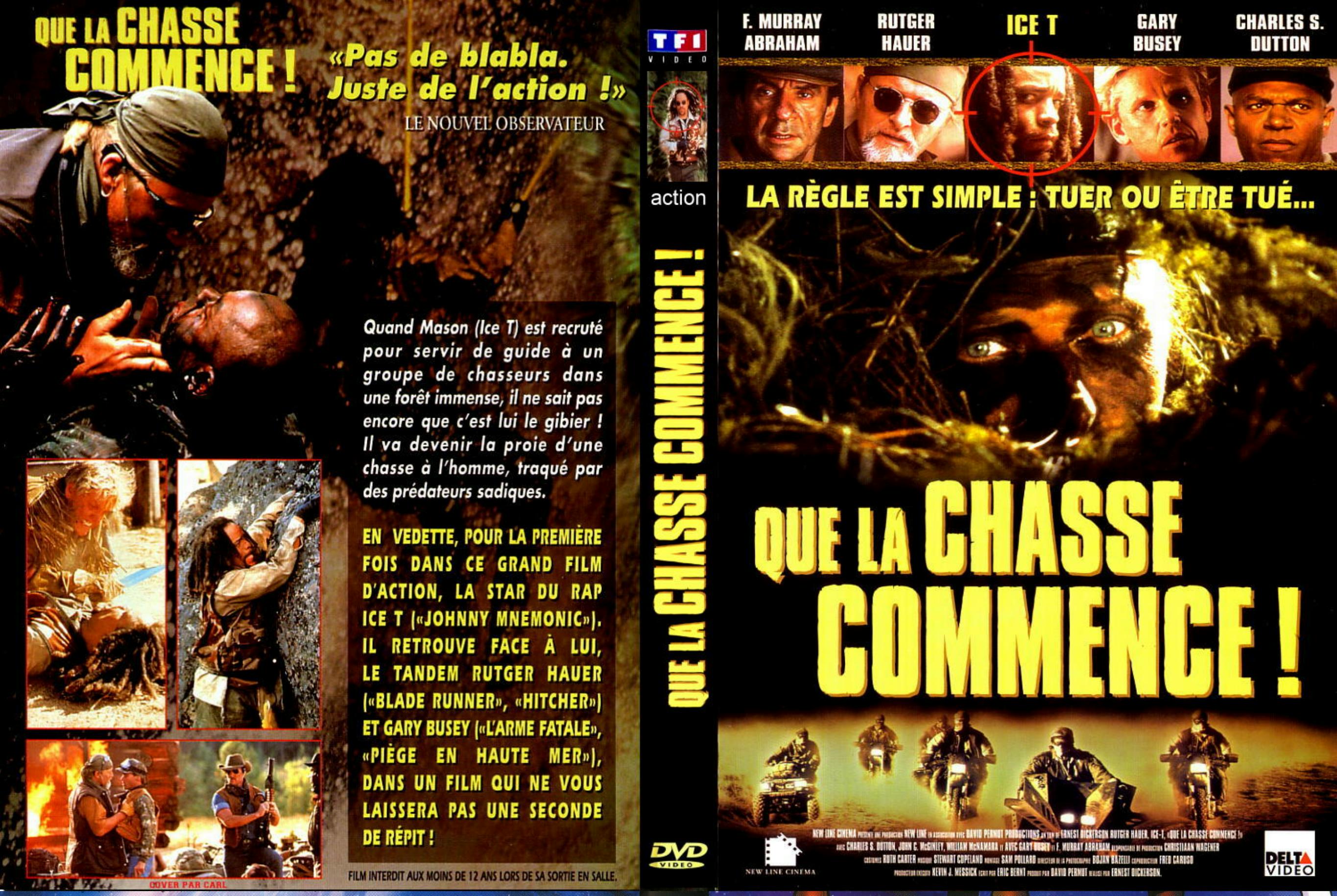 Jaquette DVD Que la chasse commence custom