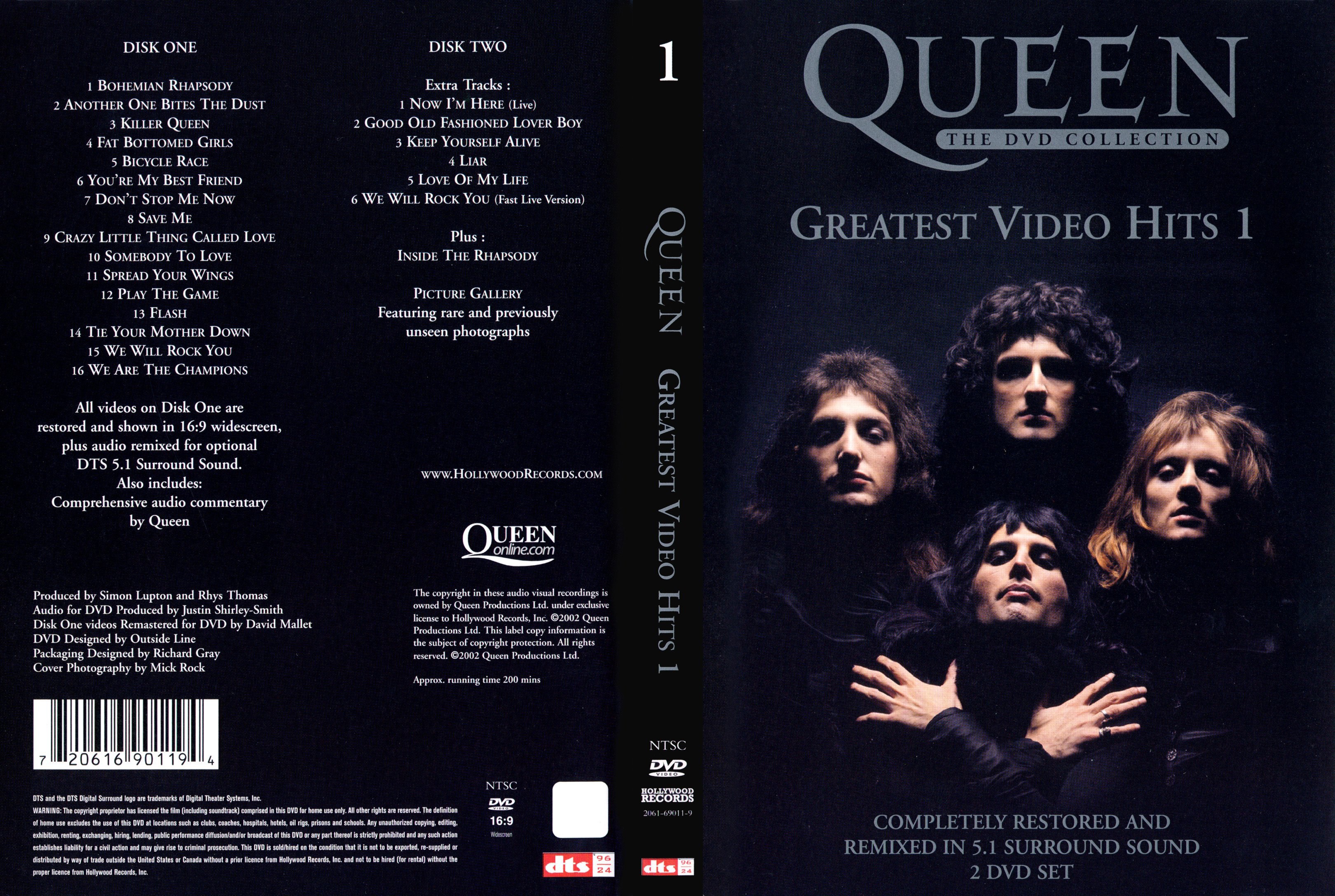 Jaquette DVD Queen Greates Hits vol 1