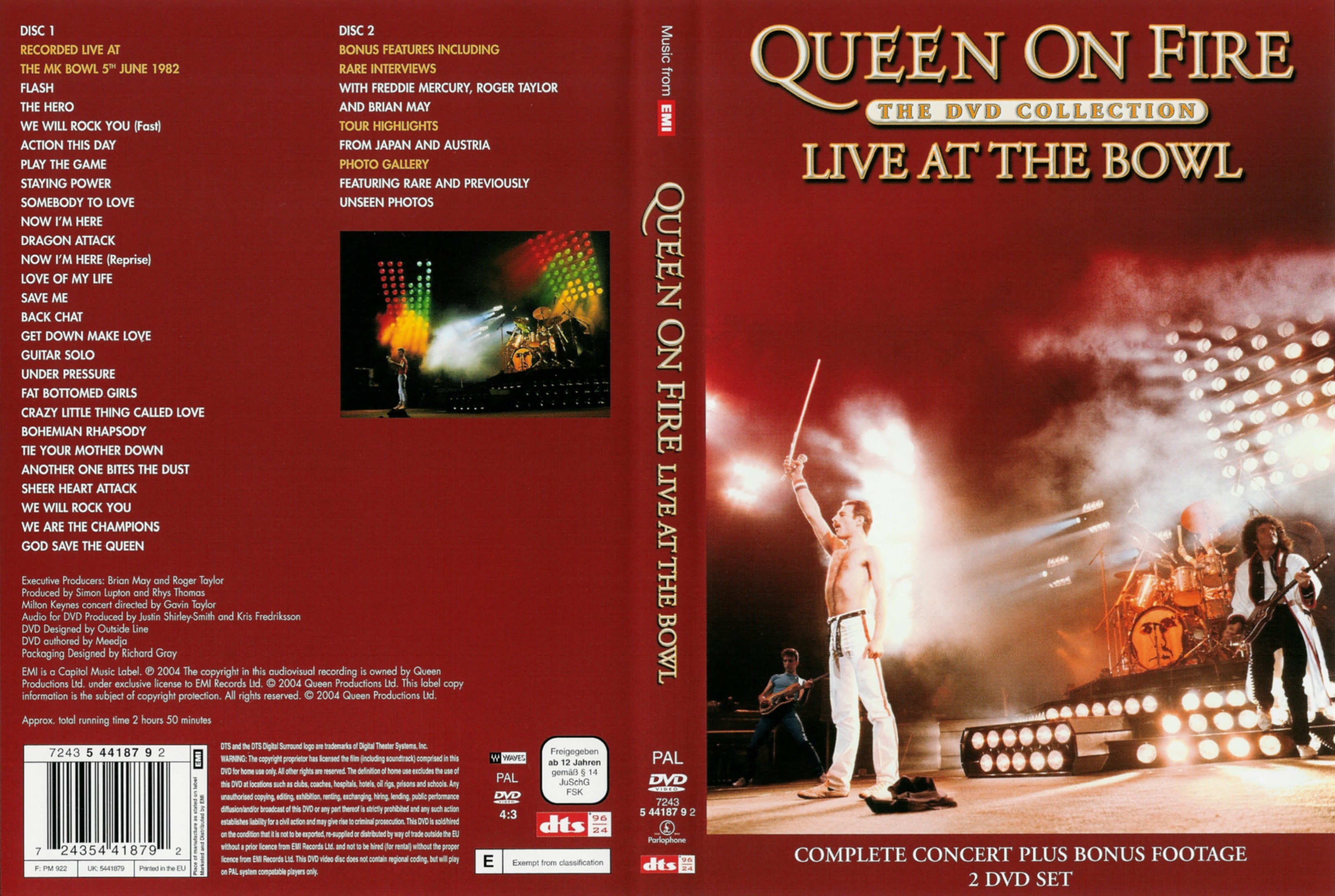 Jaquette DVD Queen Live at the bowl