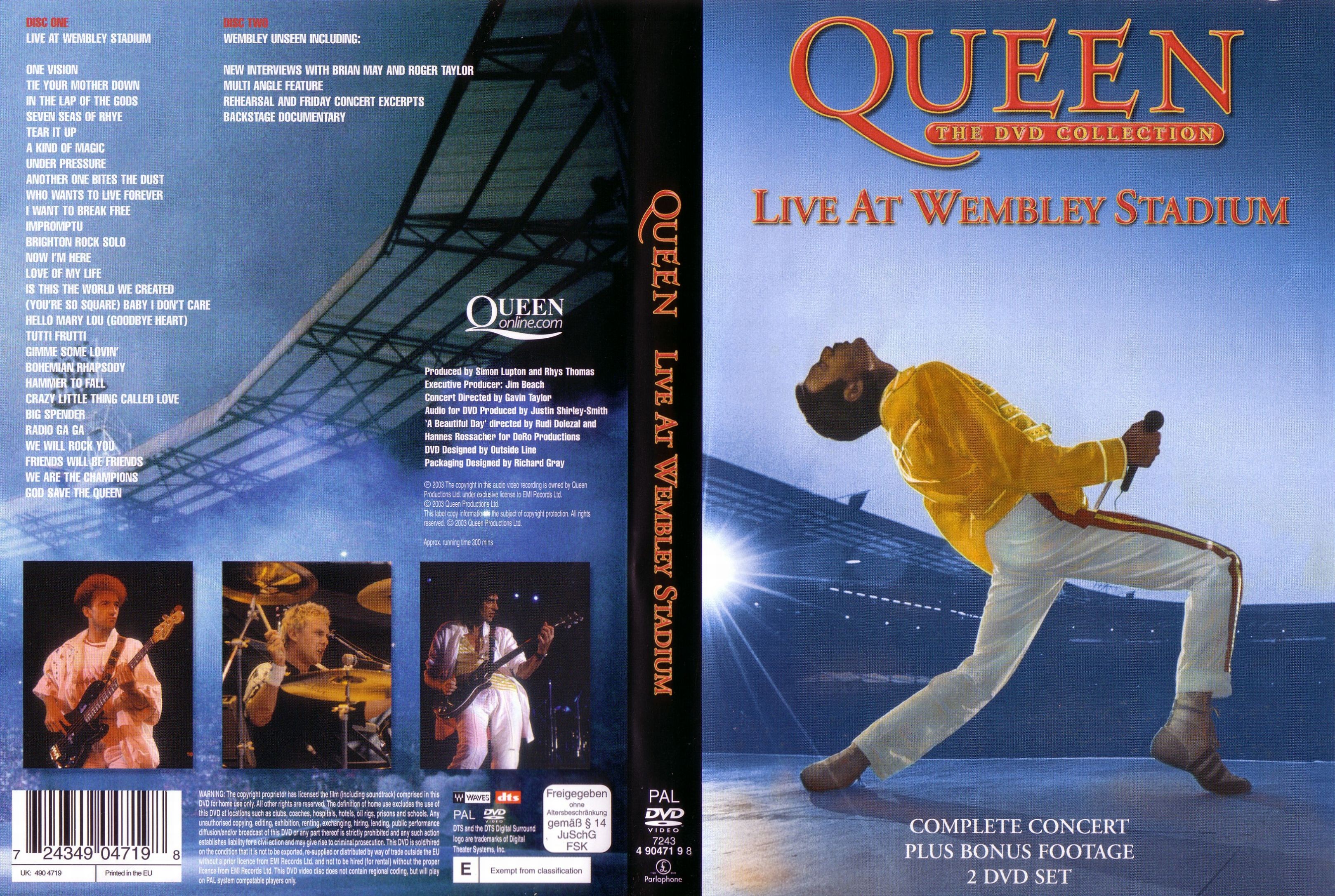 Jaquette DVD Queen - Live at Wembley stadium