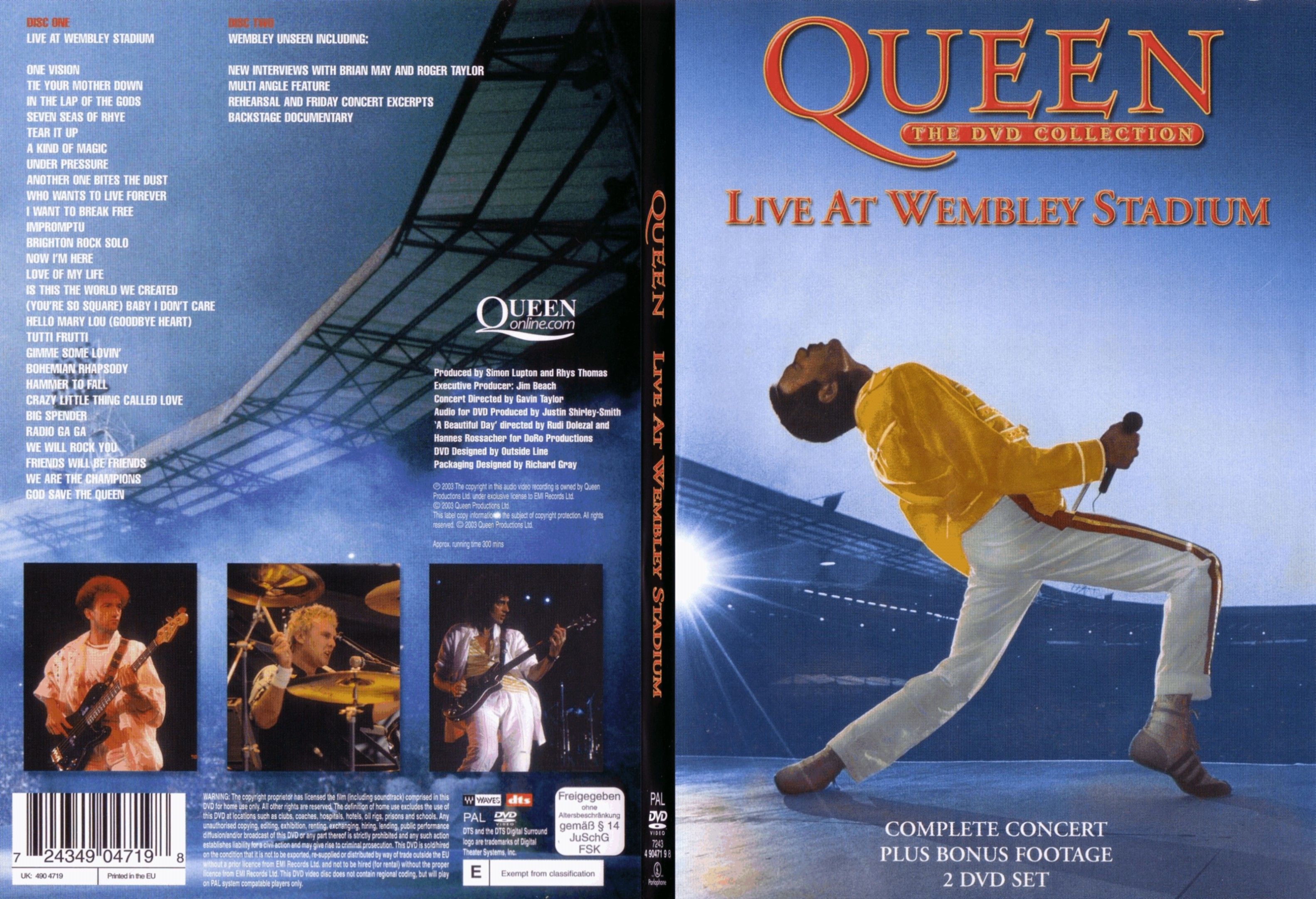 Jaquette DVD Queen - Live at Wembley stadium - SLIM