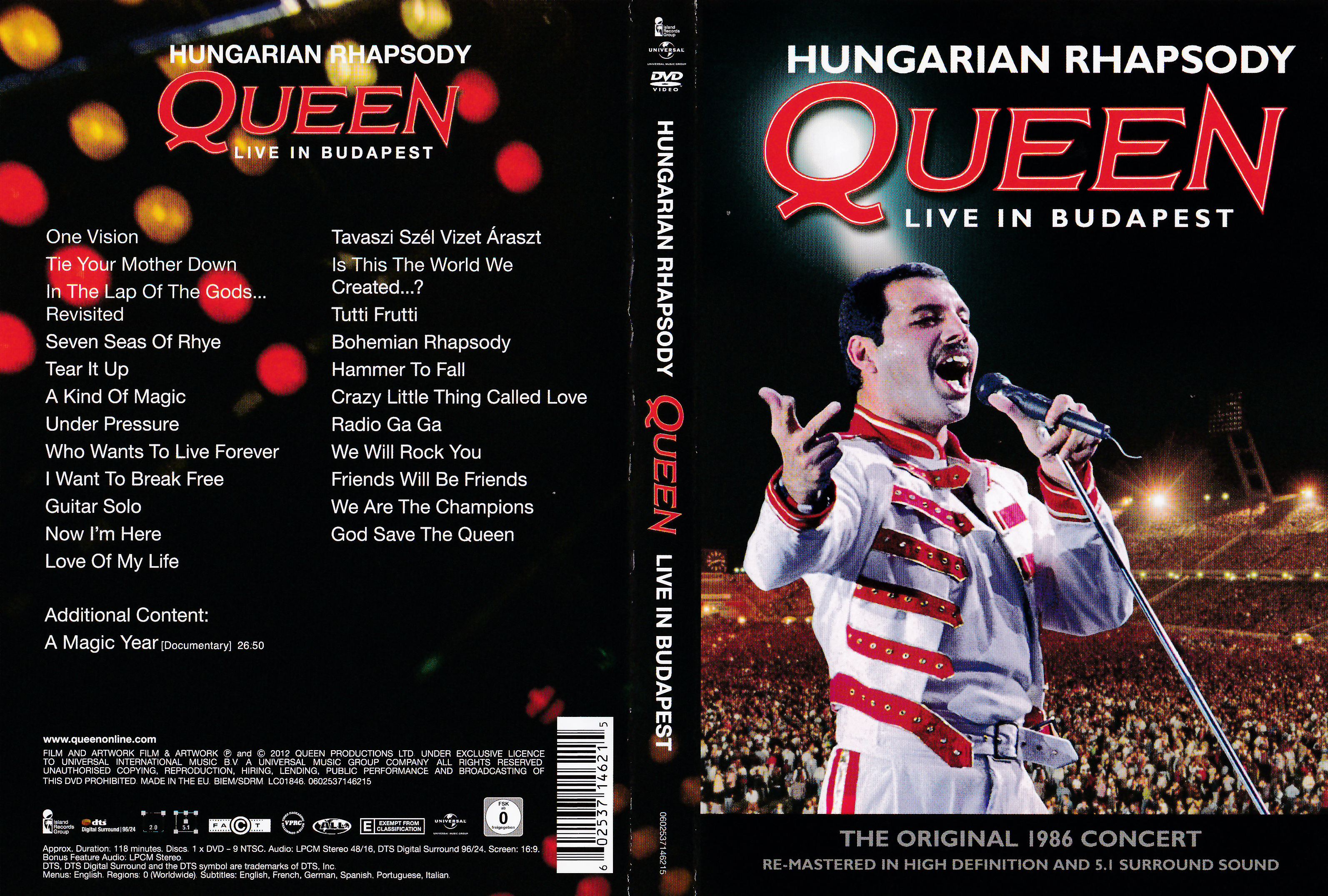 Jaquette DVD Queen live in Budapest 1986 