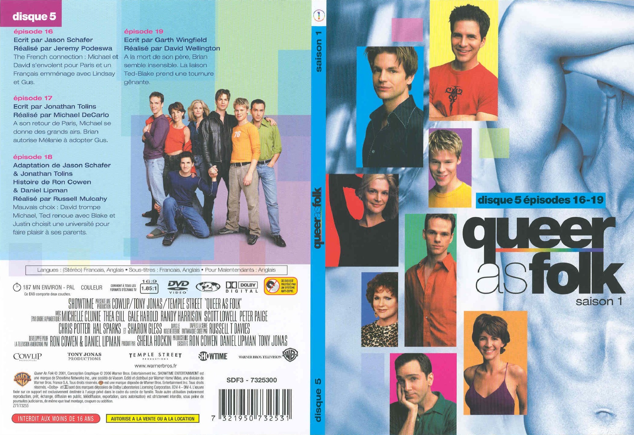 Jaquette DVD Queer As Folk (US) Saison 1 DVD 5