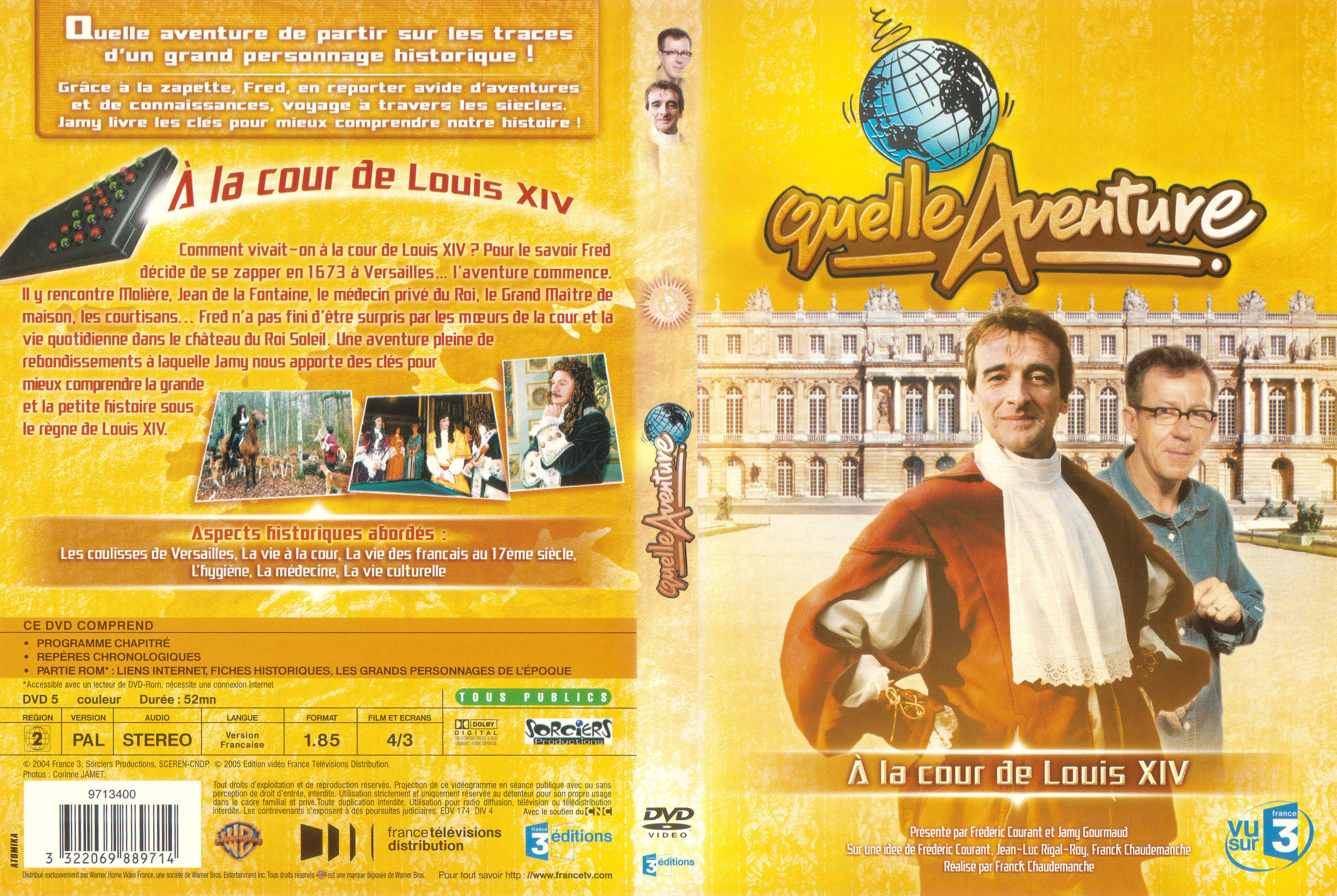 Jaquette DVD Quelle aventure - A la cour de Louis XIV