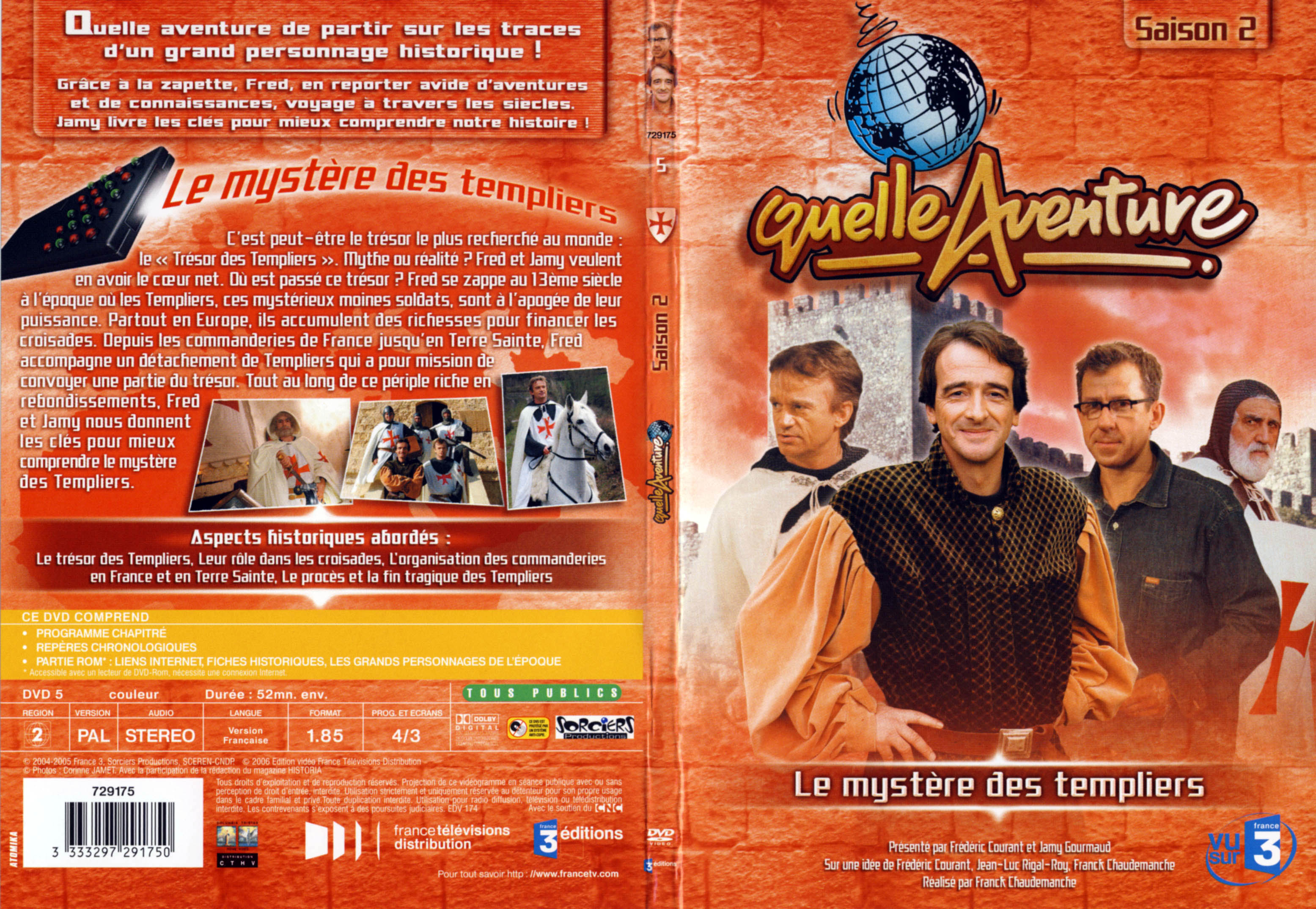 Jaquette DVD Quelle aventure - Le mystre des Templiers