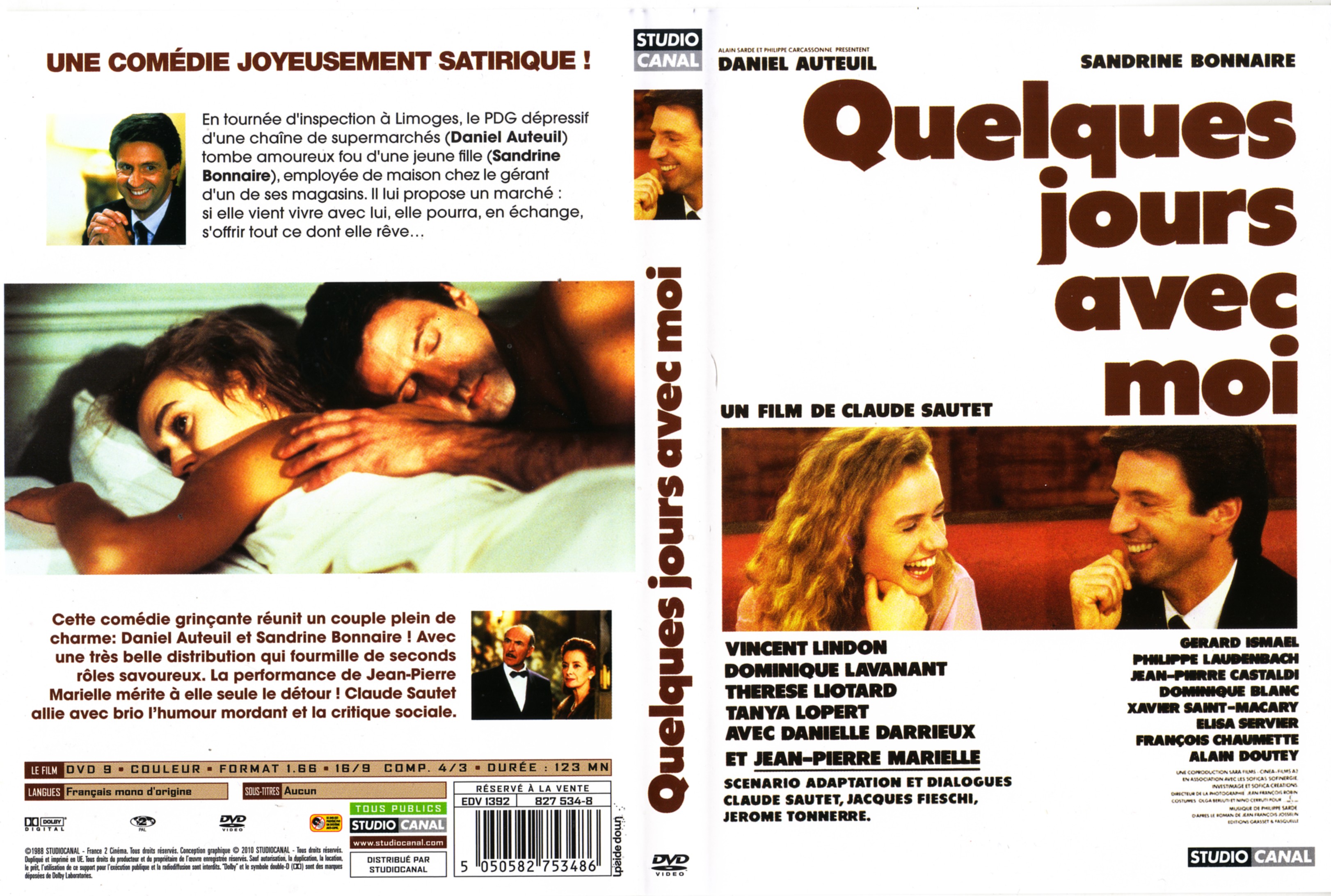 Jaquette DVD Quelques jours avec moi