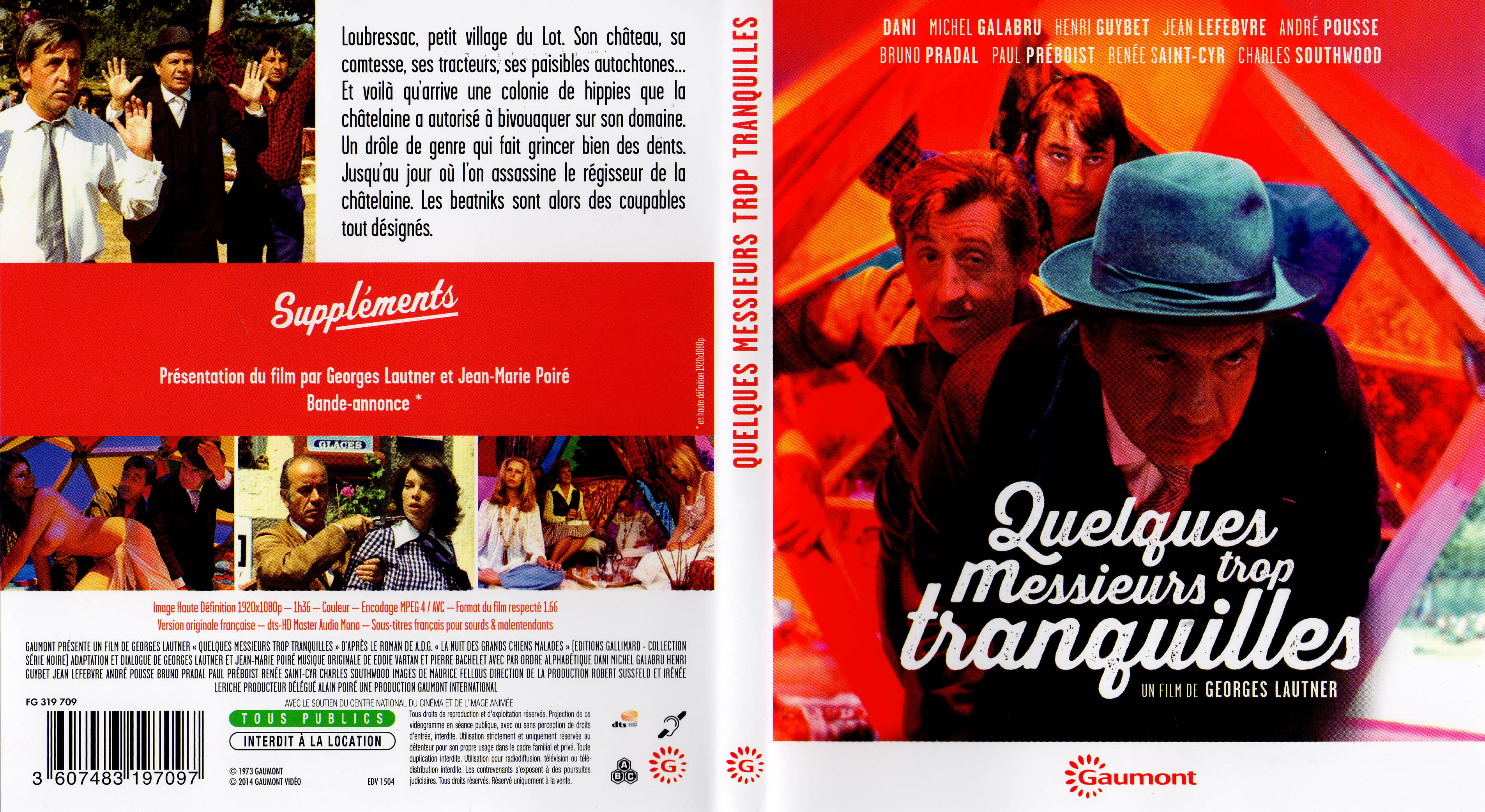 Jaquette DVD Quelques messieurs trop tranquilles (BLU-RAY)