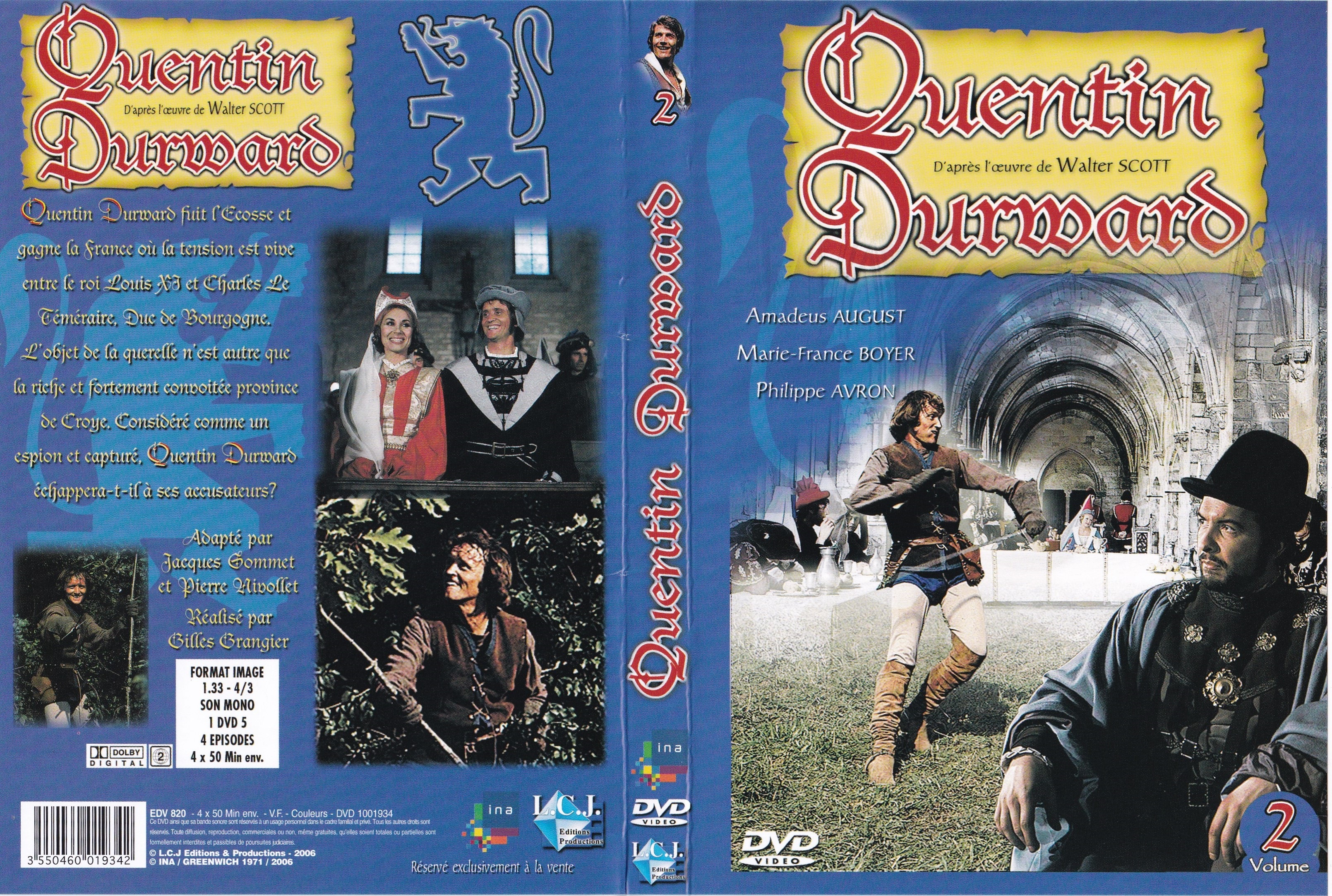 Jaquette DVD Quentin Durward Vol 2