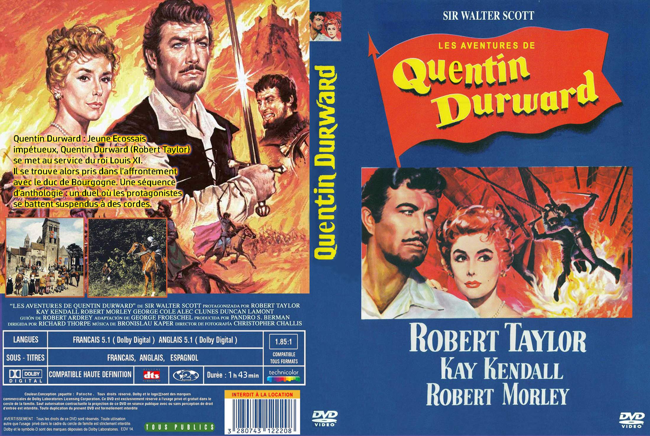 Jaquette DVD Quentin Durward custom