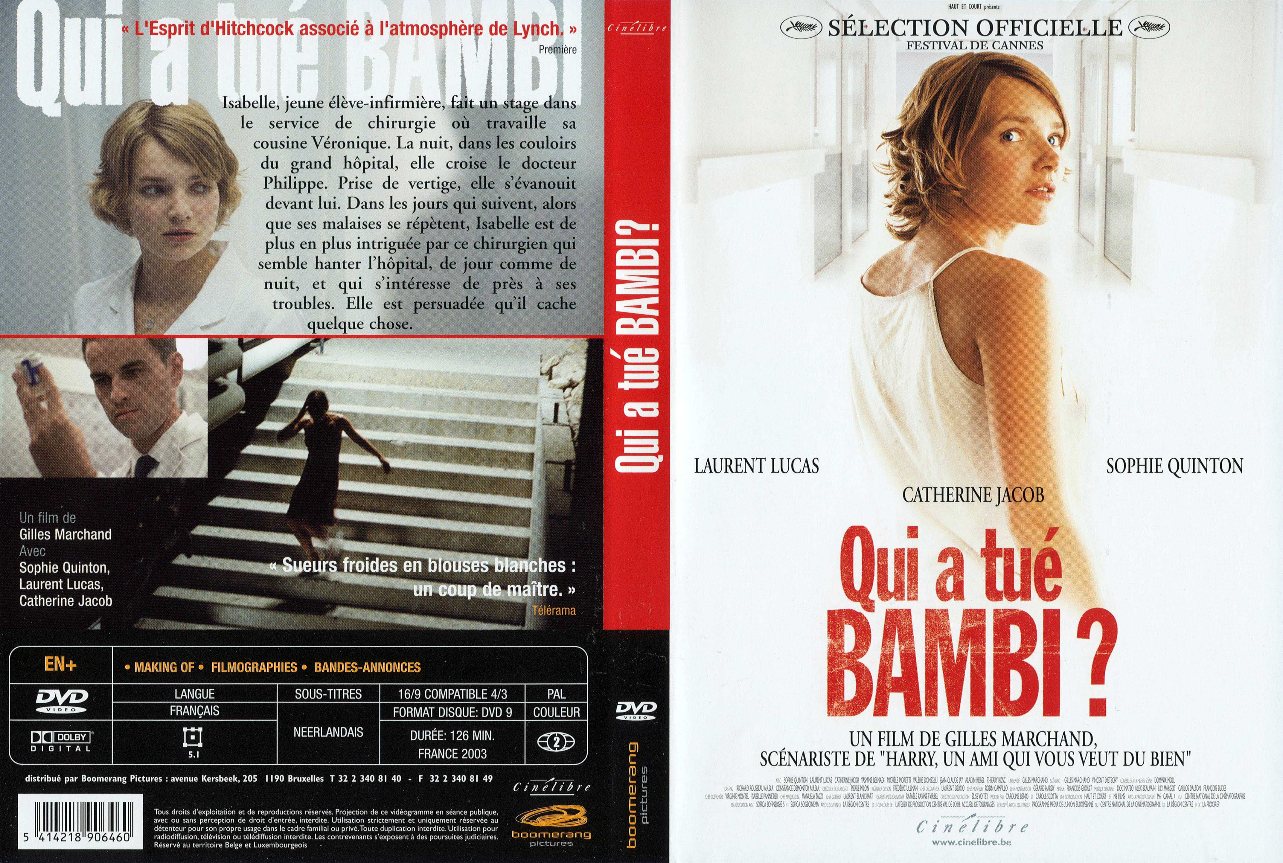 Jaquette DVD Qui a tu Bambi