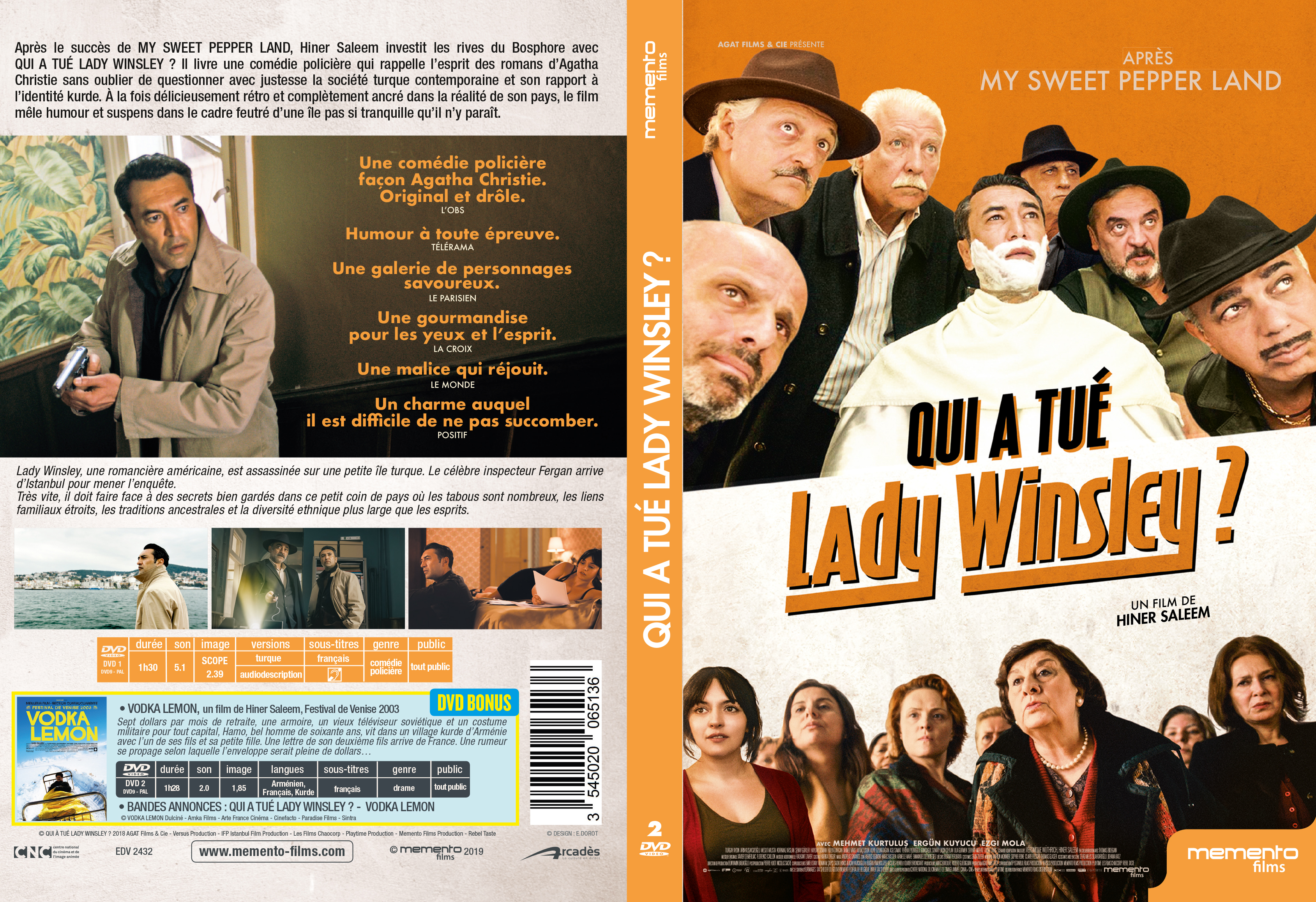 Jaquette DVD Qui a tue Lady Winsley
