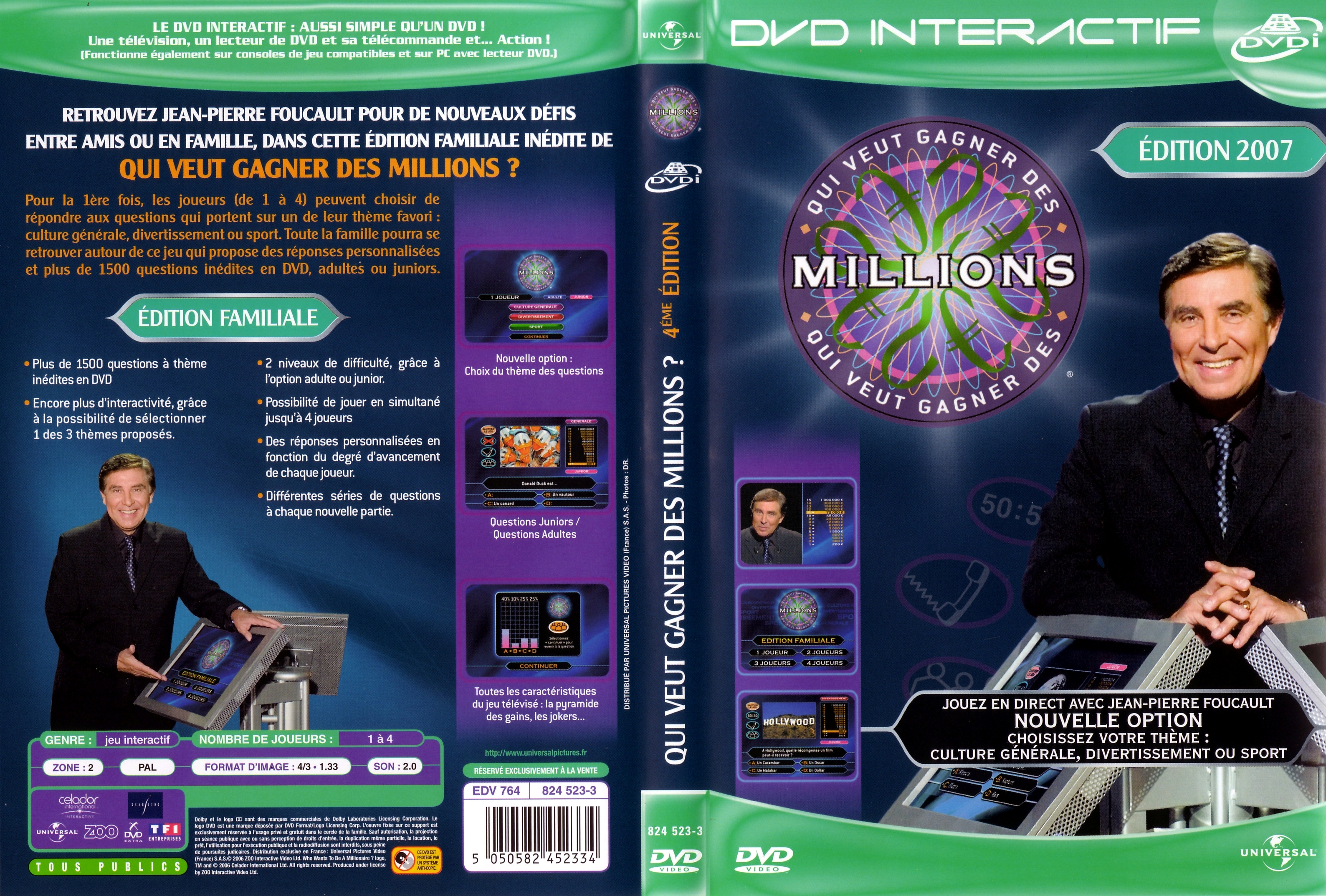 Jaquette DVD Qui veut gagner des millions edition 2007