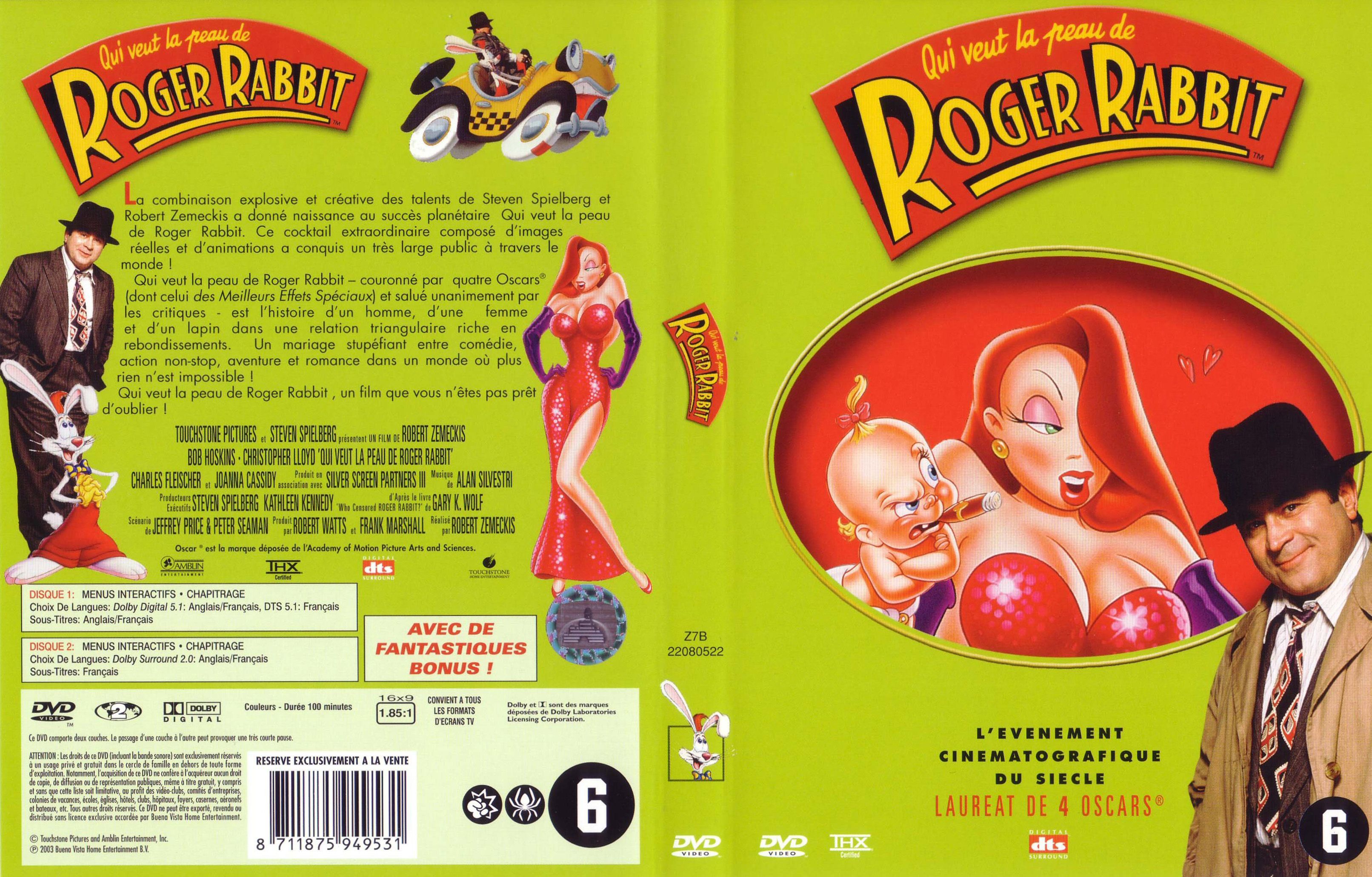 Jaquette DVD Qui veut la peau de Roger Rabbit
