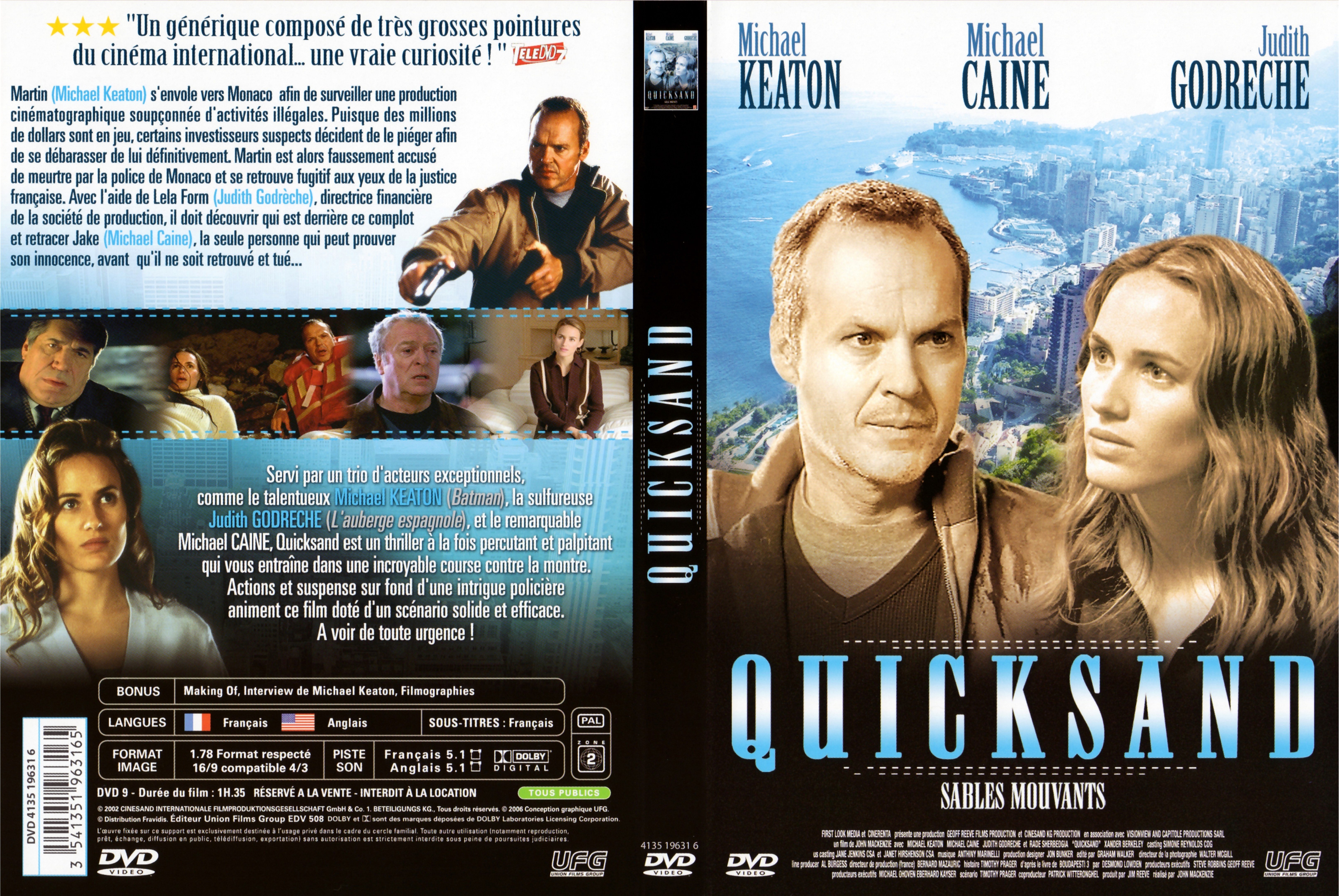 Jaquette DVD Quicksand v2