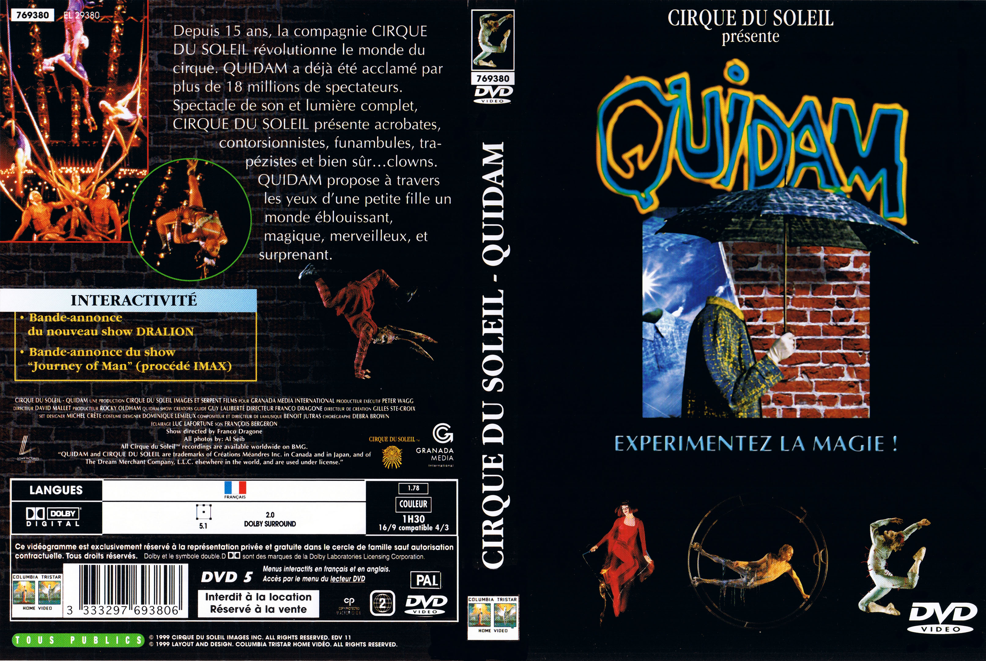Jaquette DVD Quidam