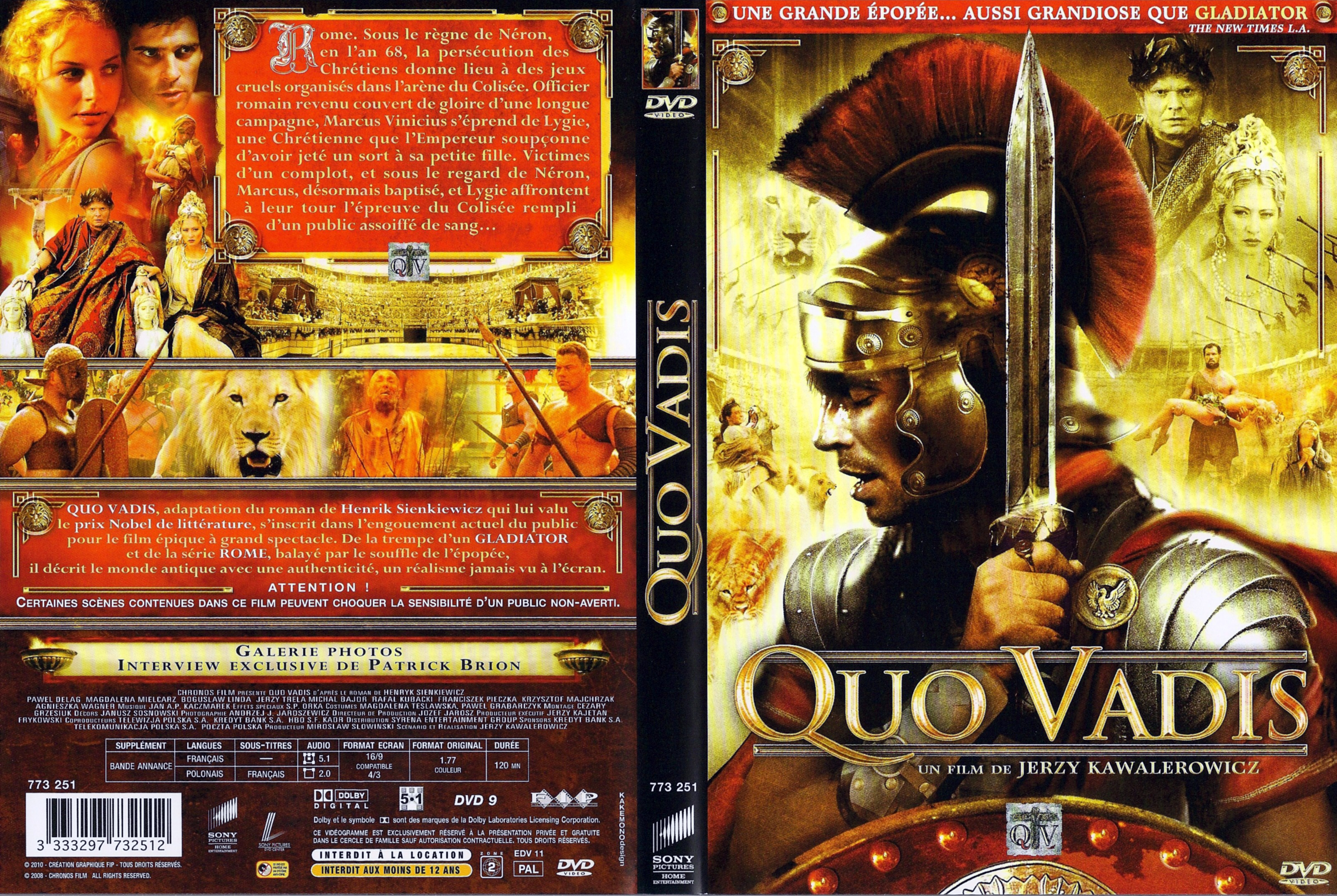 Jaquette DVD Quo Vadis (2010)