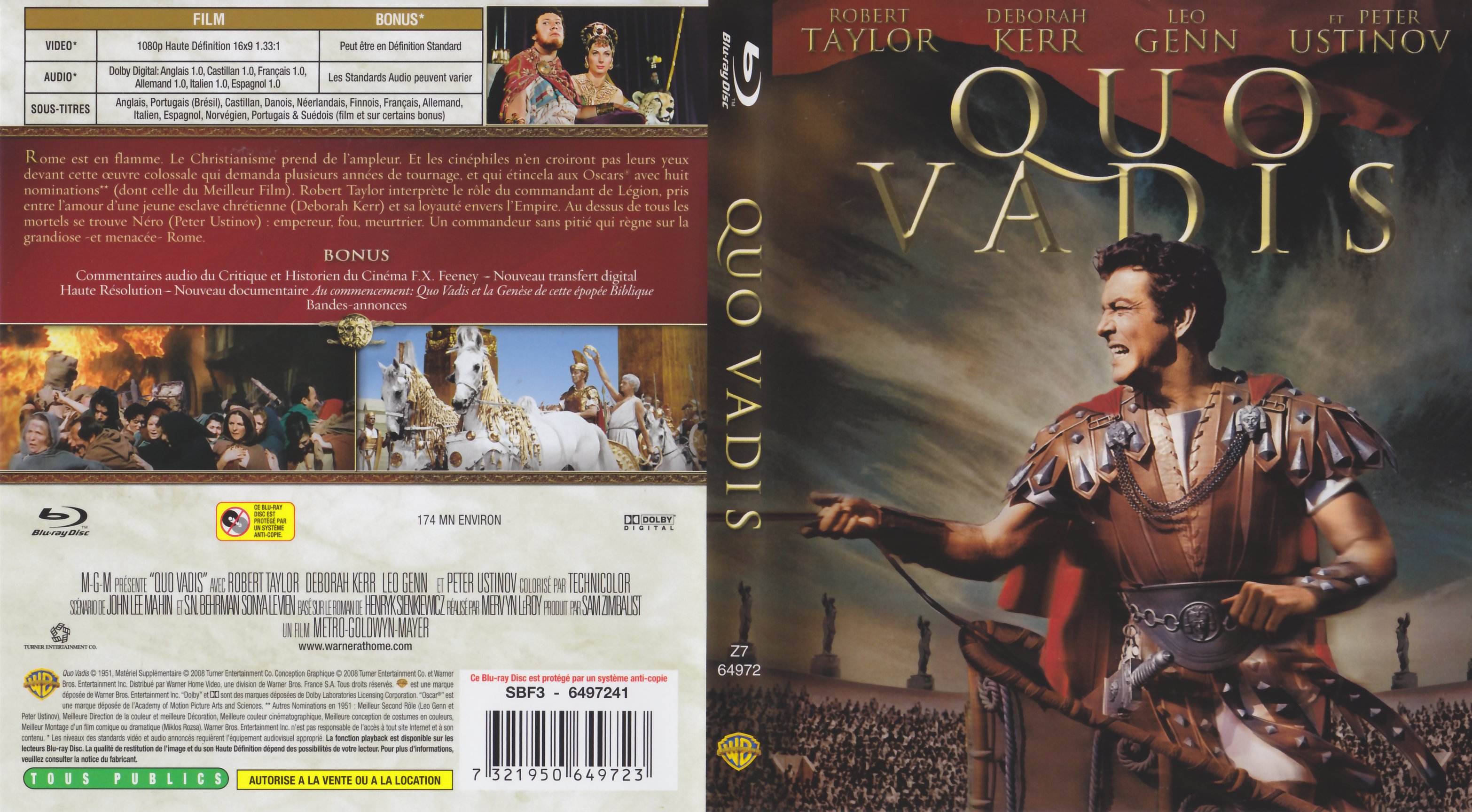 Jaquette DVD Quo Vadis (BLU-RAY)