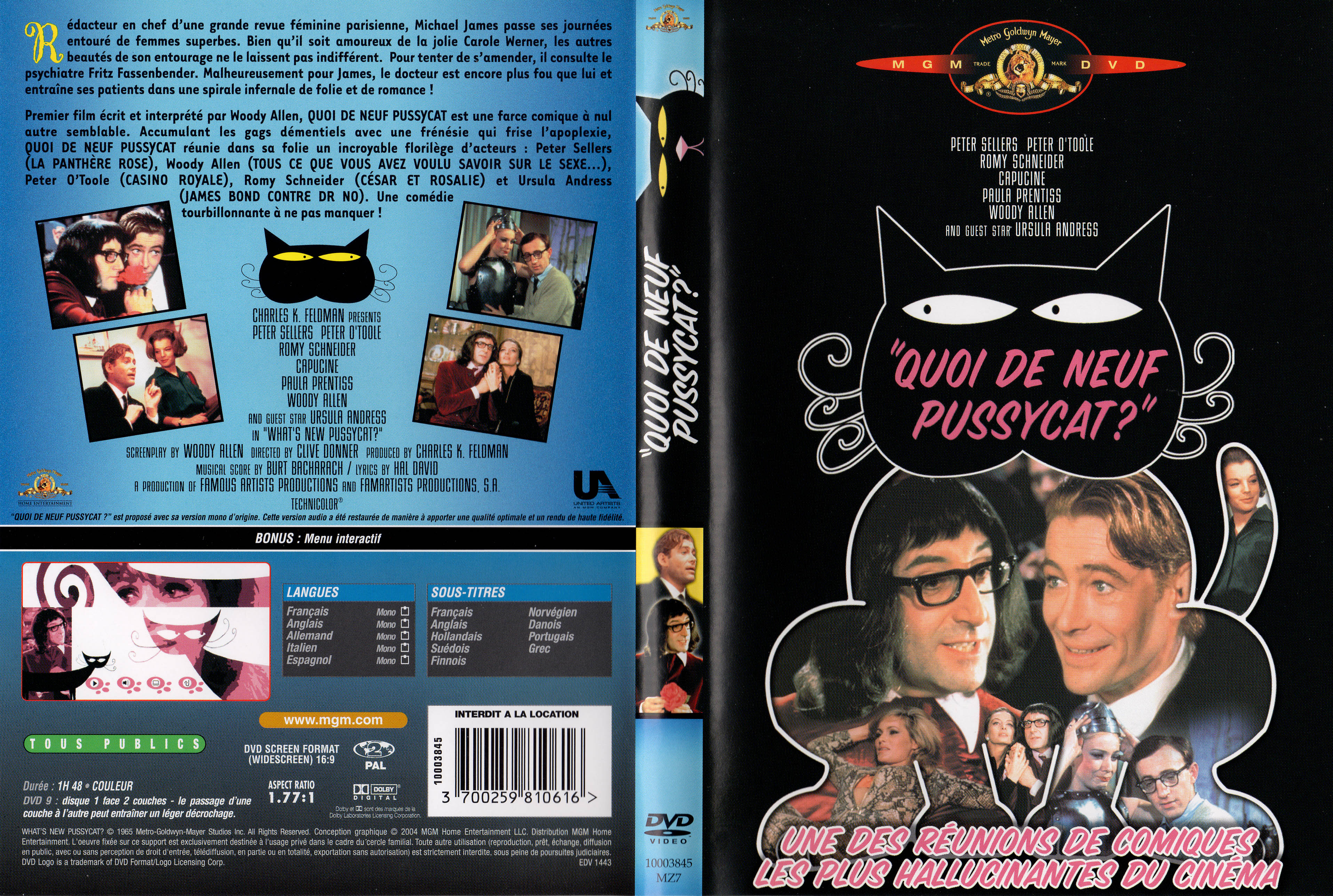 Jaquette DVD Quoi de neuf, Pussycat