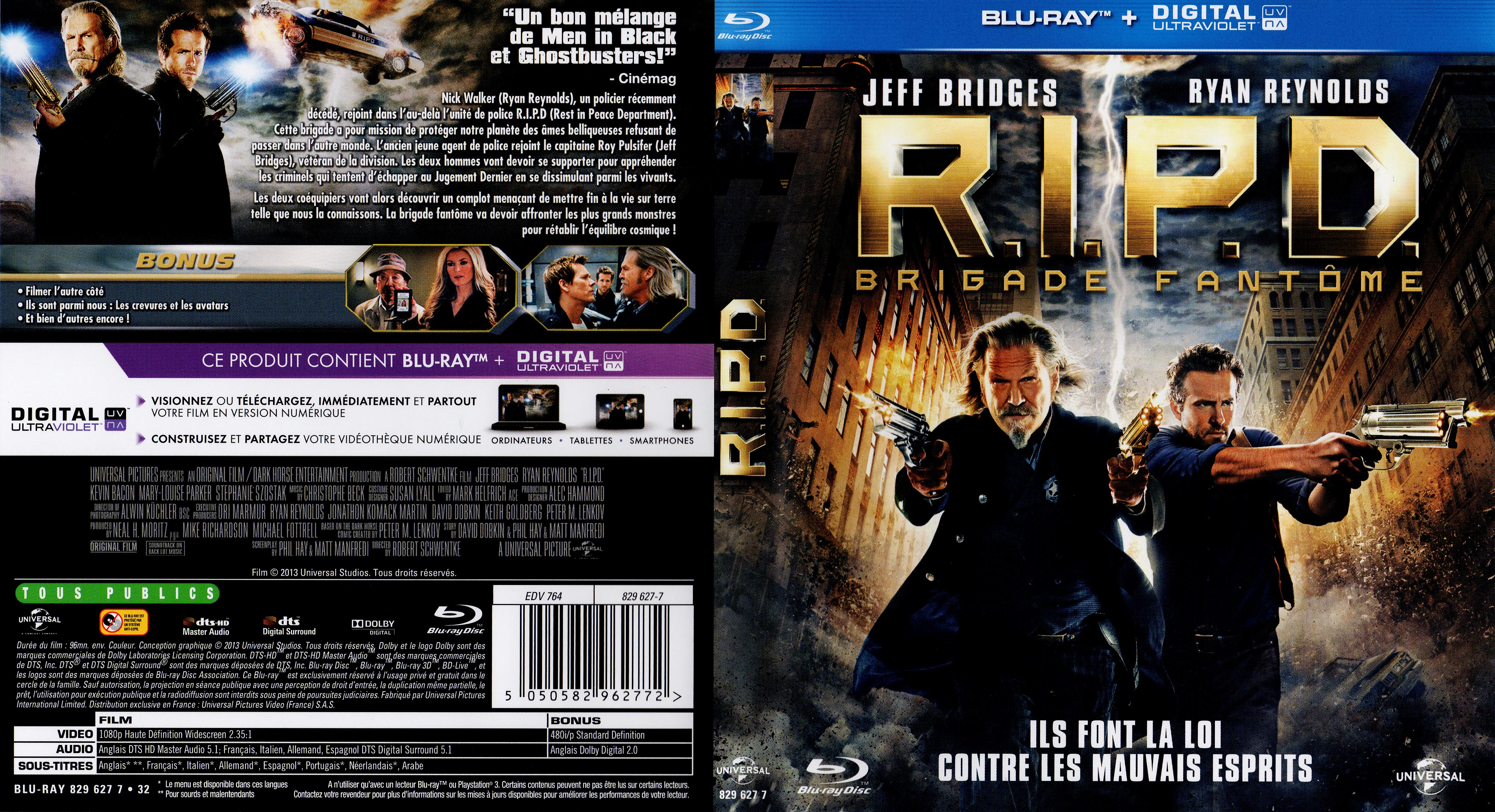 Jaquette DVD R.I.P.D. (BLU-RAY)