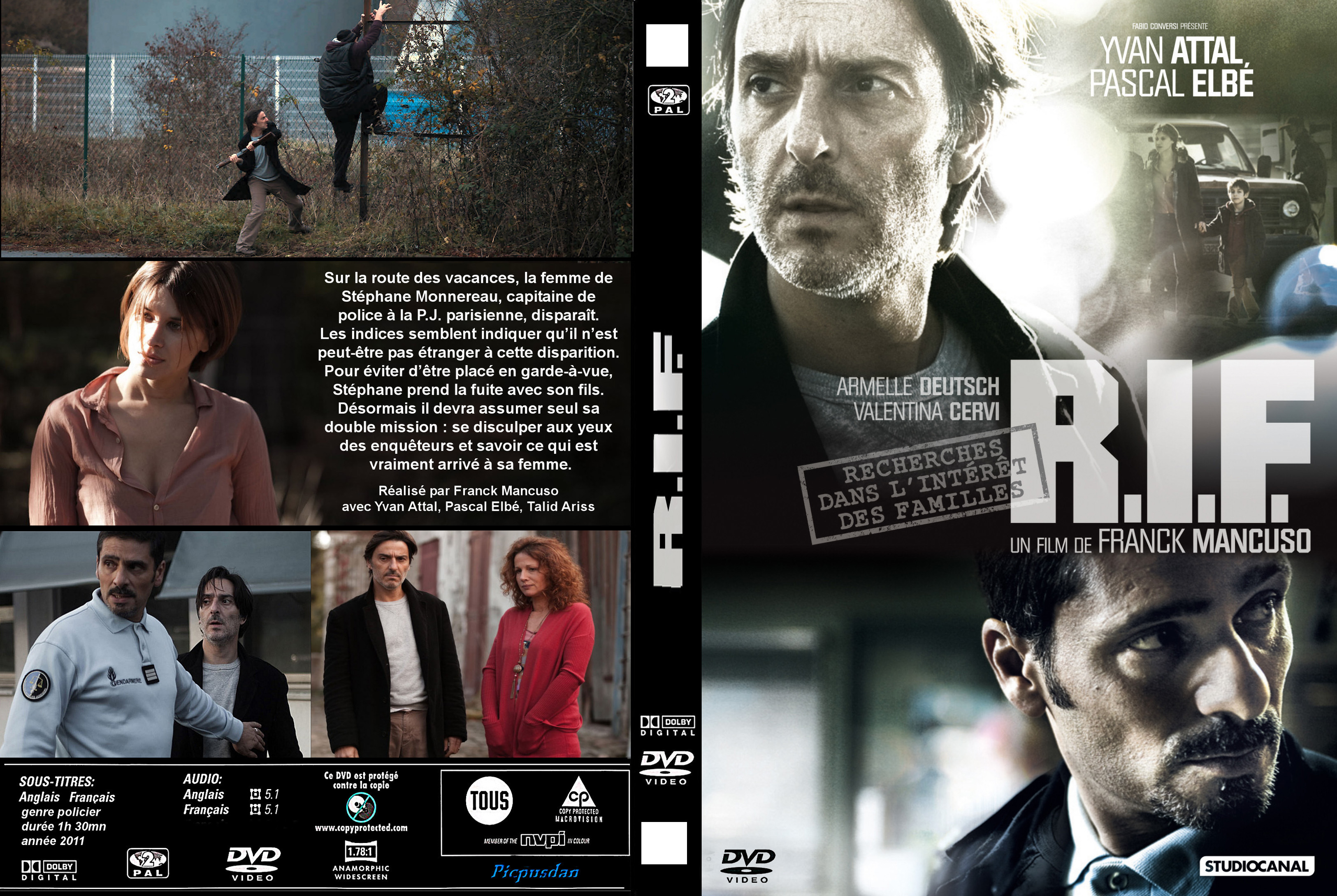 Jaquette DVD R.I.F. (Recherches dans l