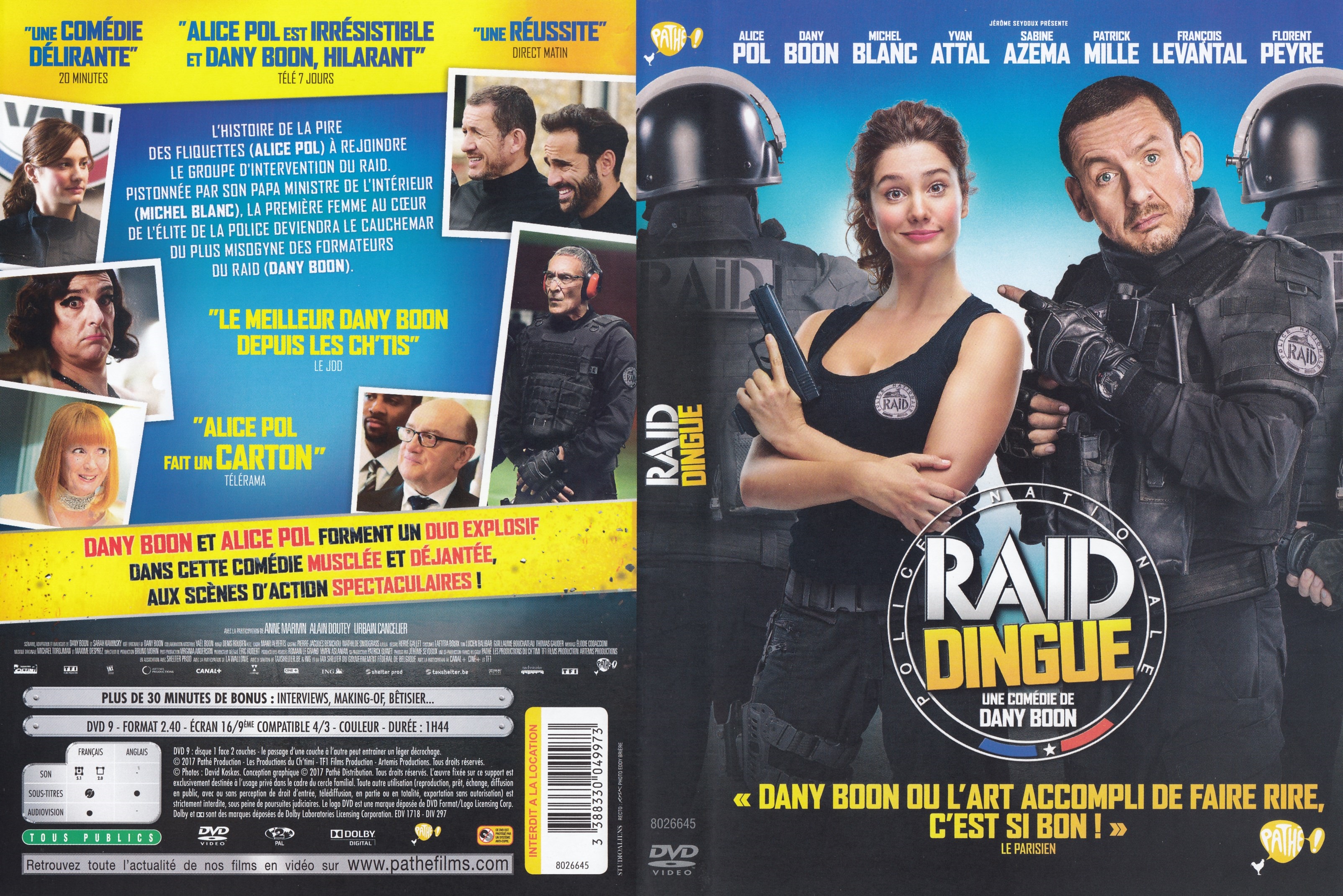 Jaquette DVD RAID Dingue