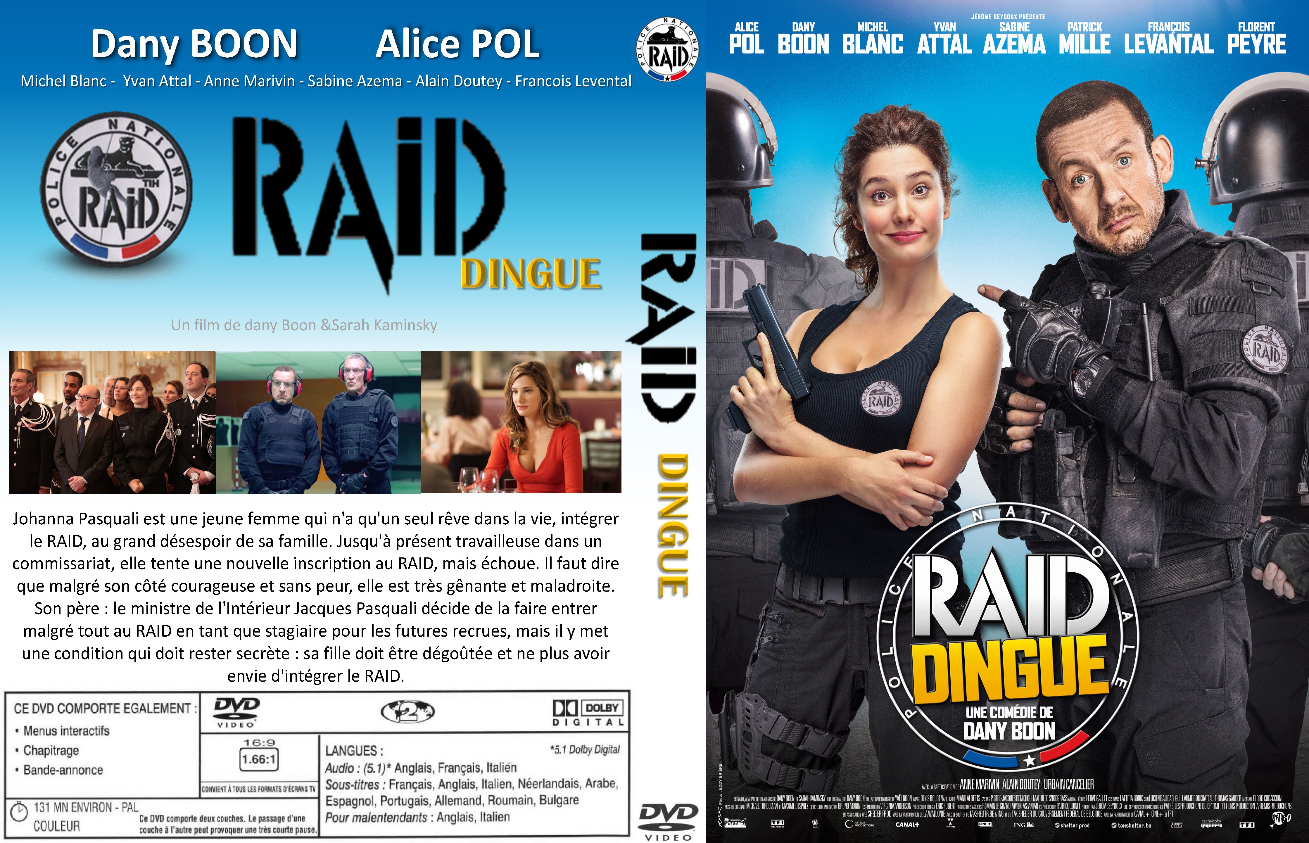 Jaquette DVD RAID dingue custom