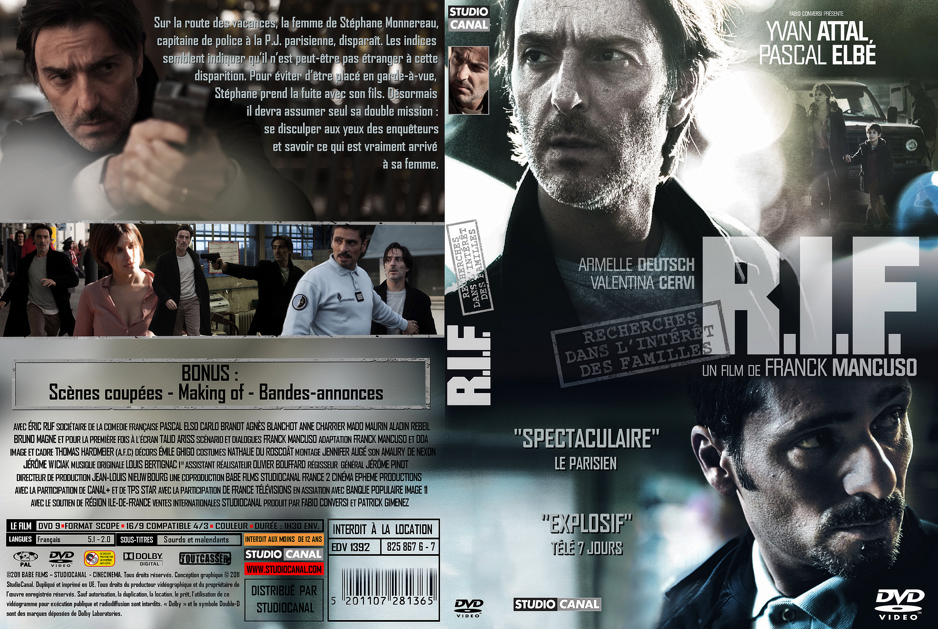 Jaquette DVD RIF custom (BLU-RAY)