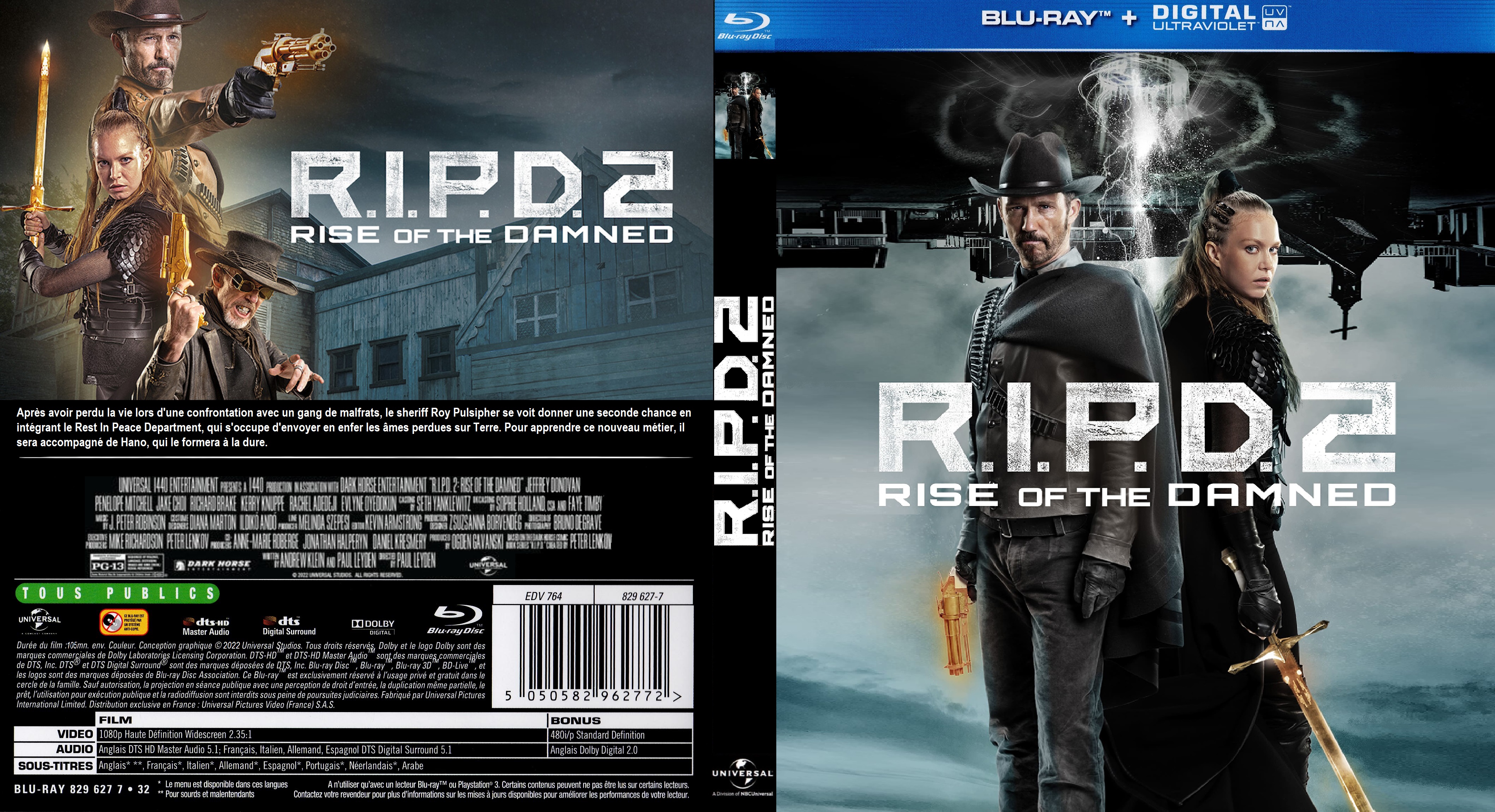 Jaquette DVD RIPD2 BLU RAY custom