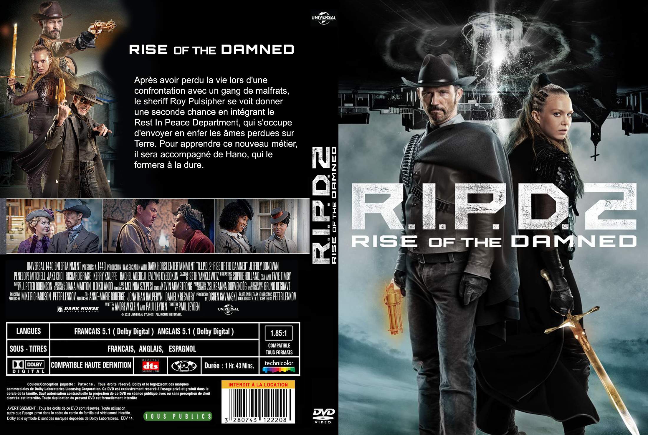 Jaquette DVD de RIPD 2 custom - Cinéma Passion