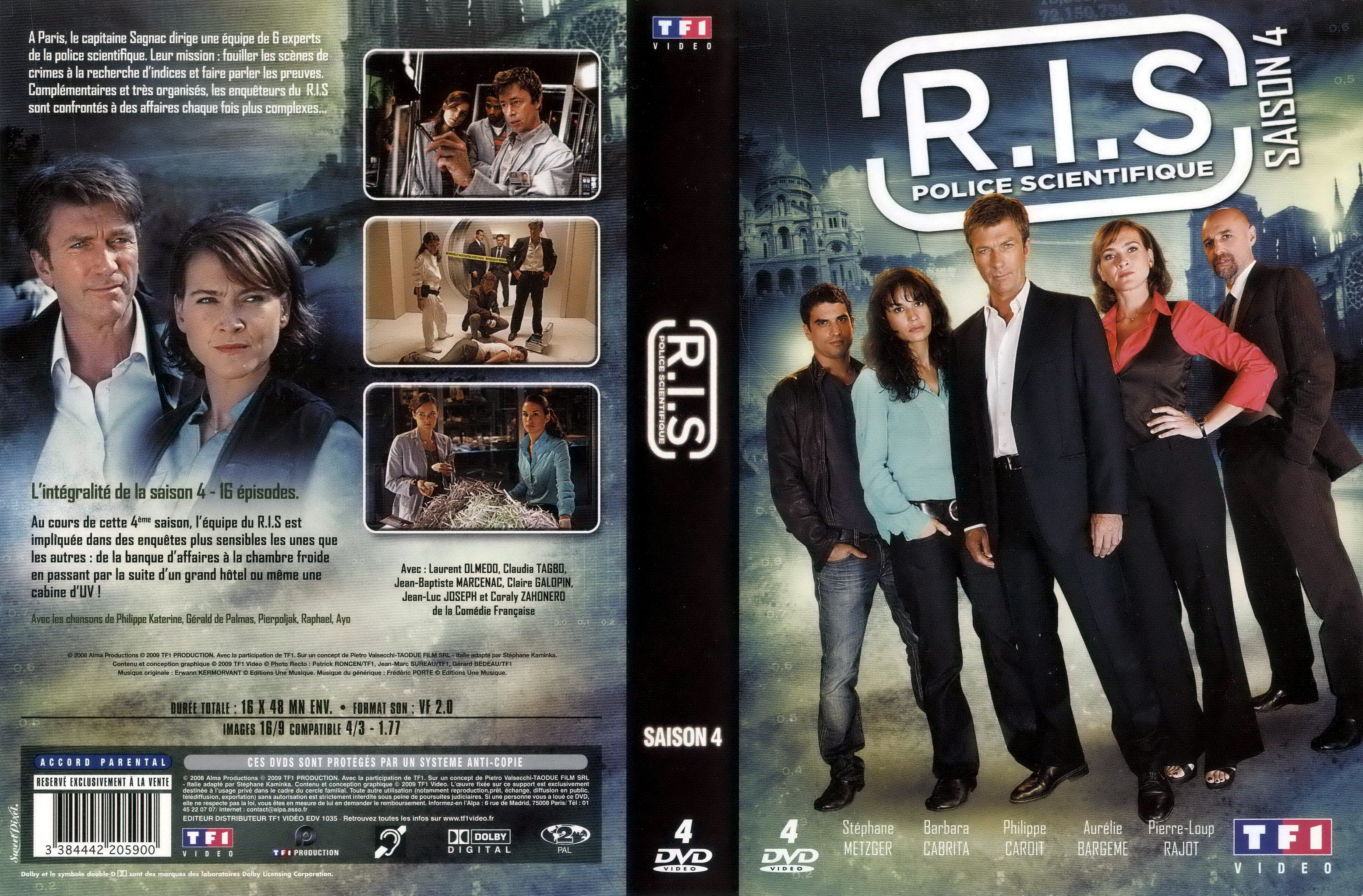 Jaquette DVD RIS police scientifique Saison 4 COFFRET