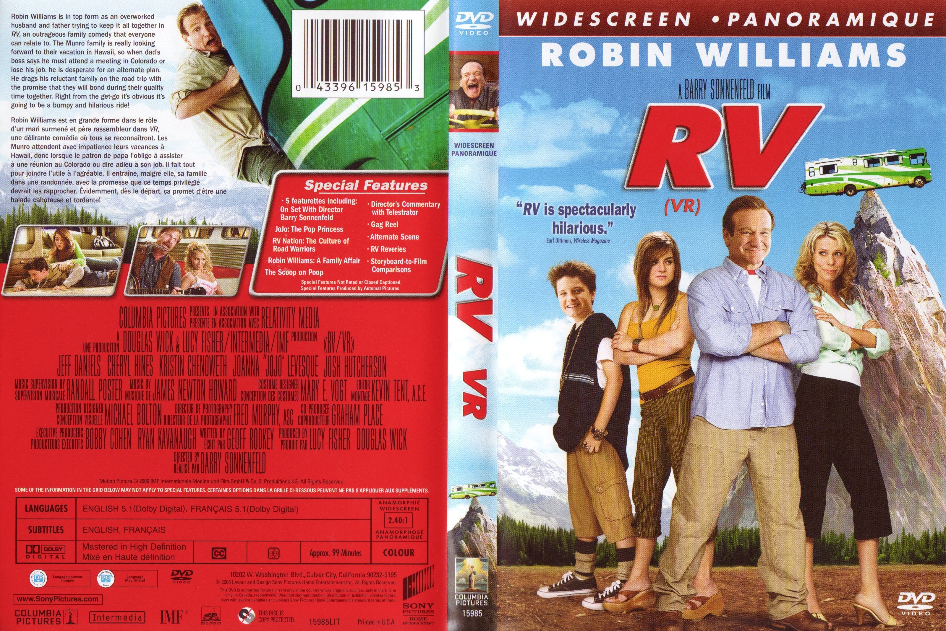 Jaquette DVD RV