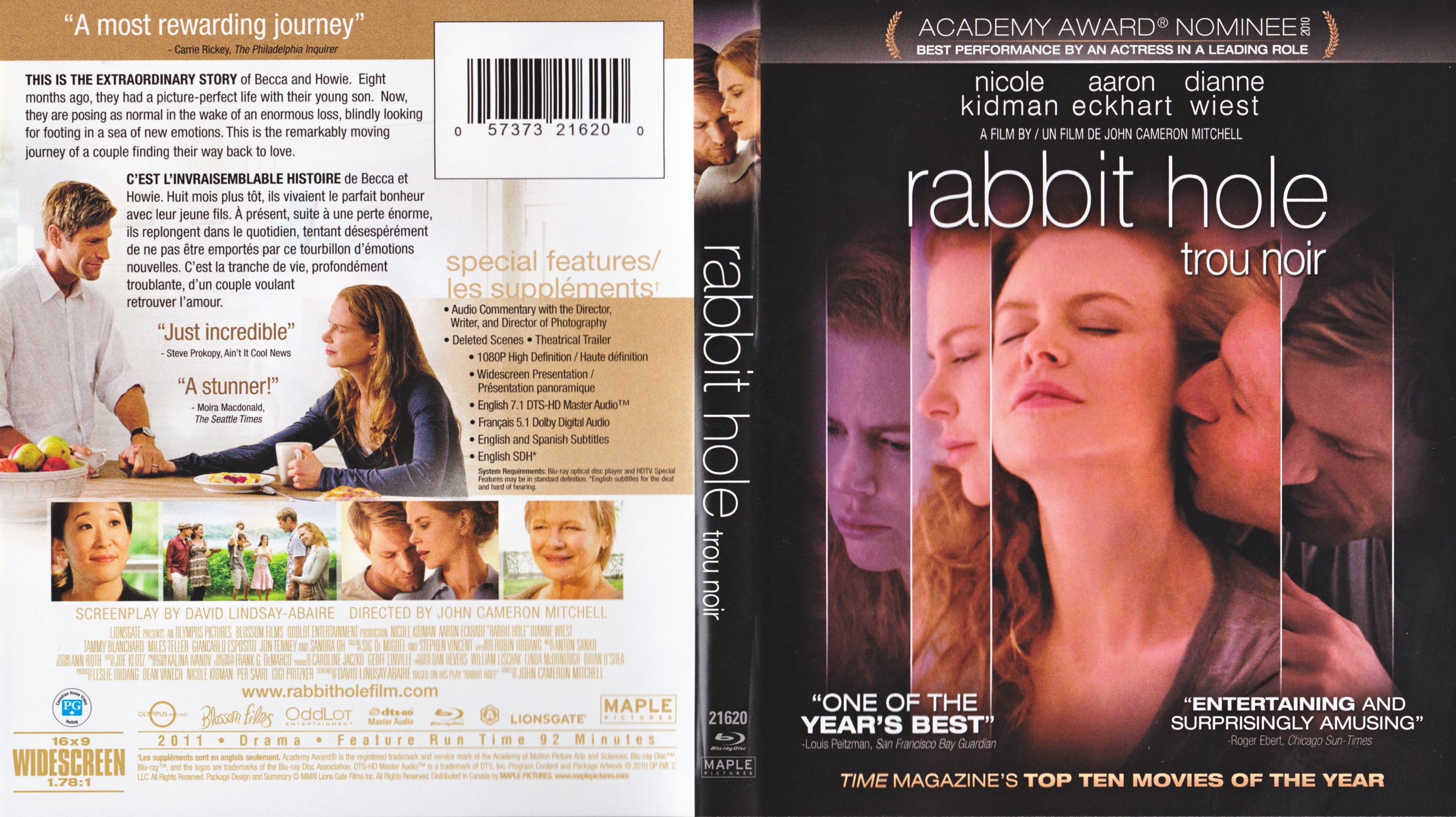 Jaquette DVD Rabbit Hole - Trou noir (Canadienne) (BLU-RAY)