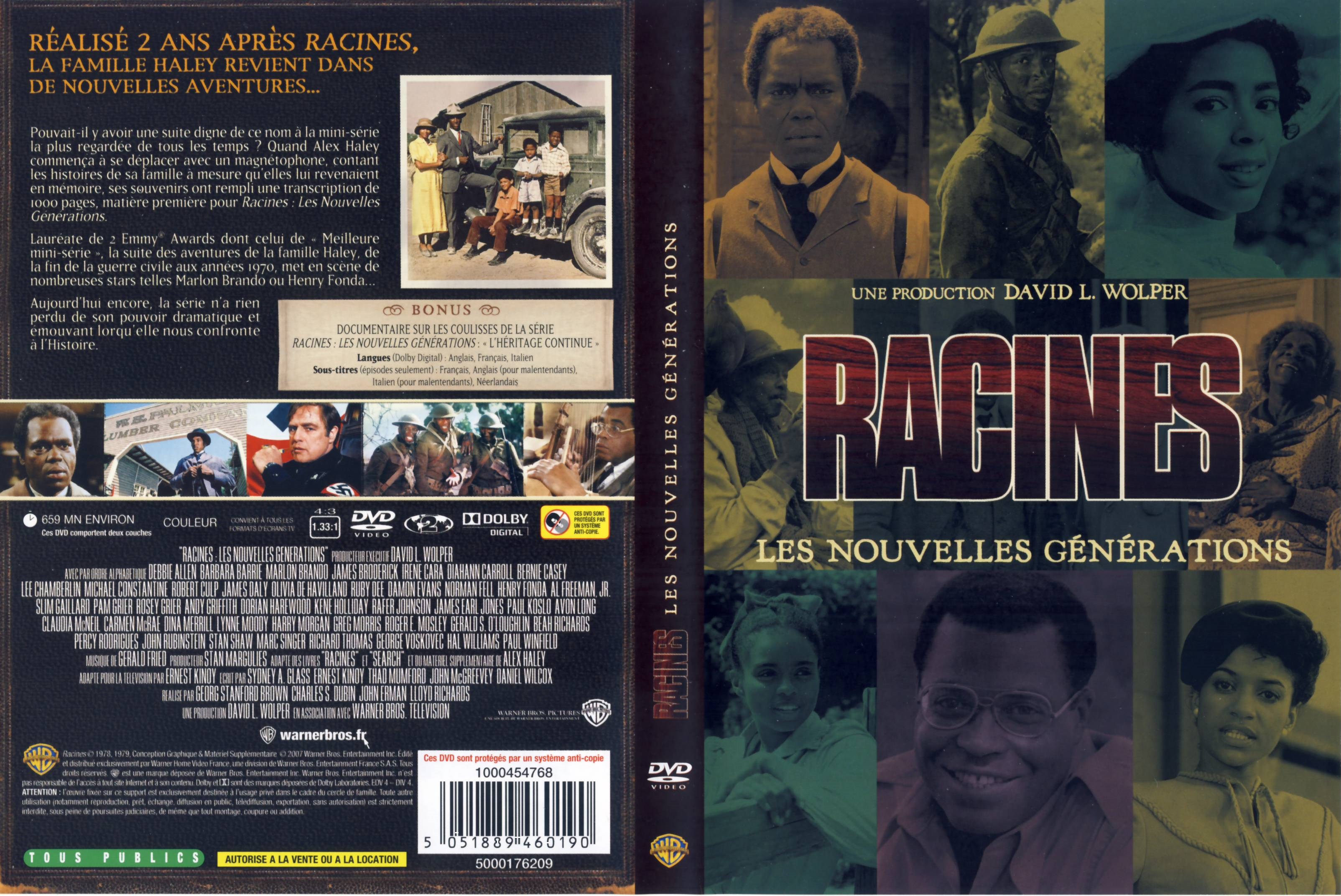 Jaquette DVD Racines les nouvelles gnrations