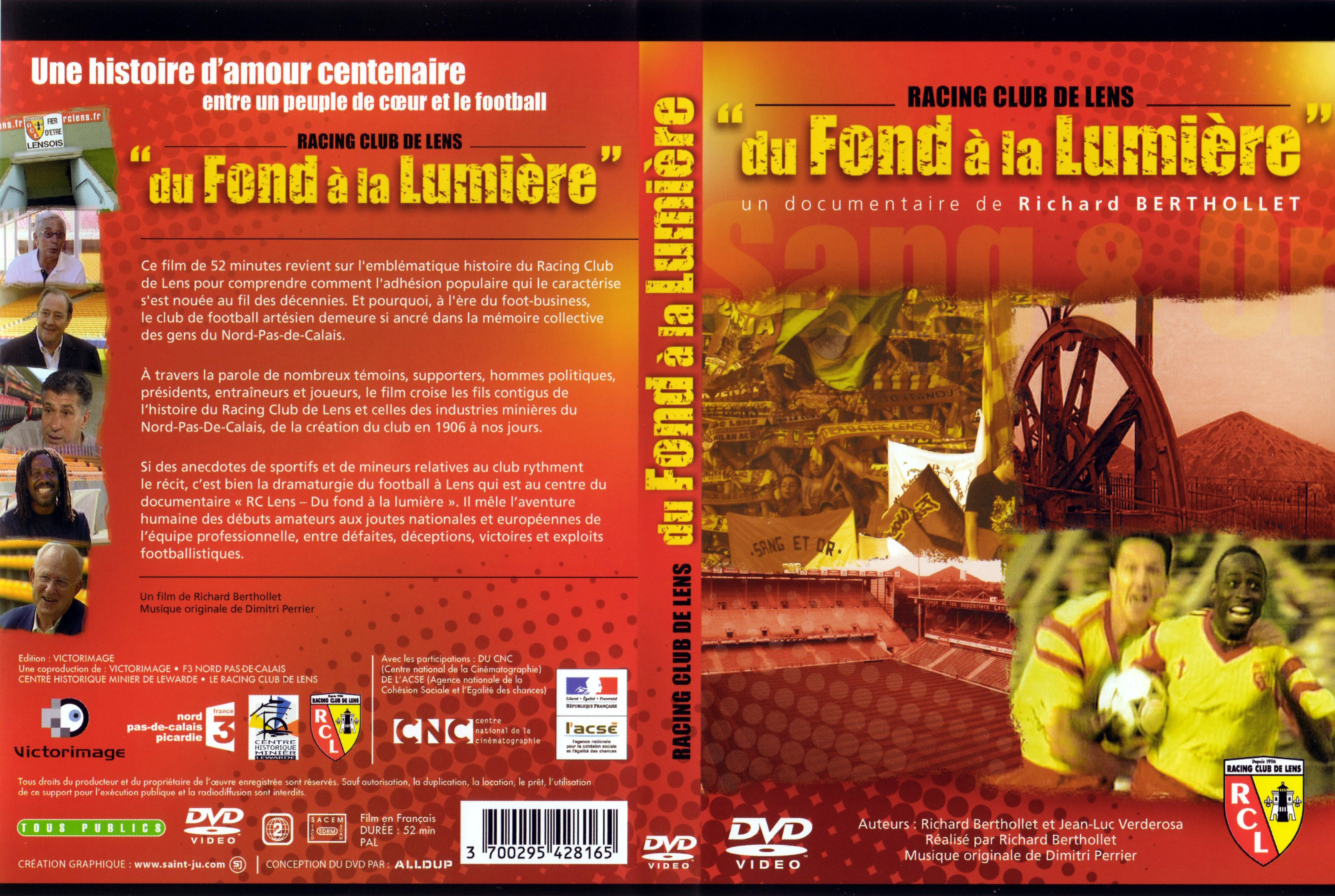 Jaquette DVD Racing Club de Lens - Du fond  la lumire