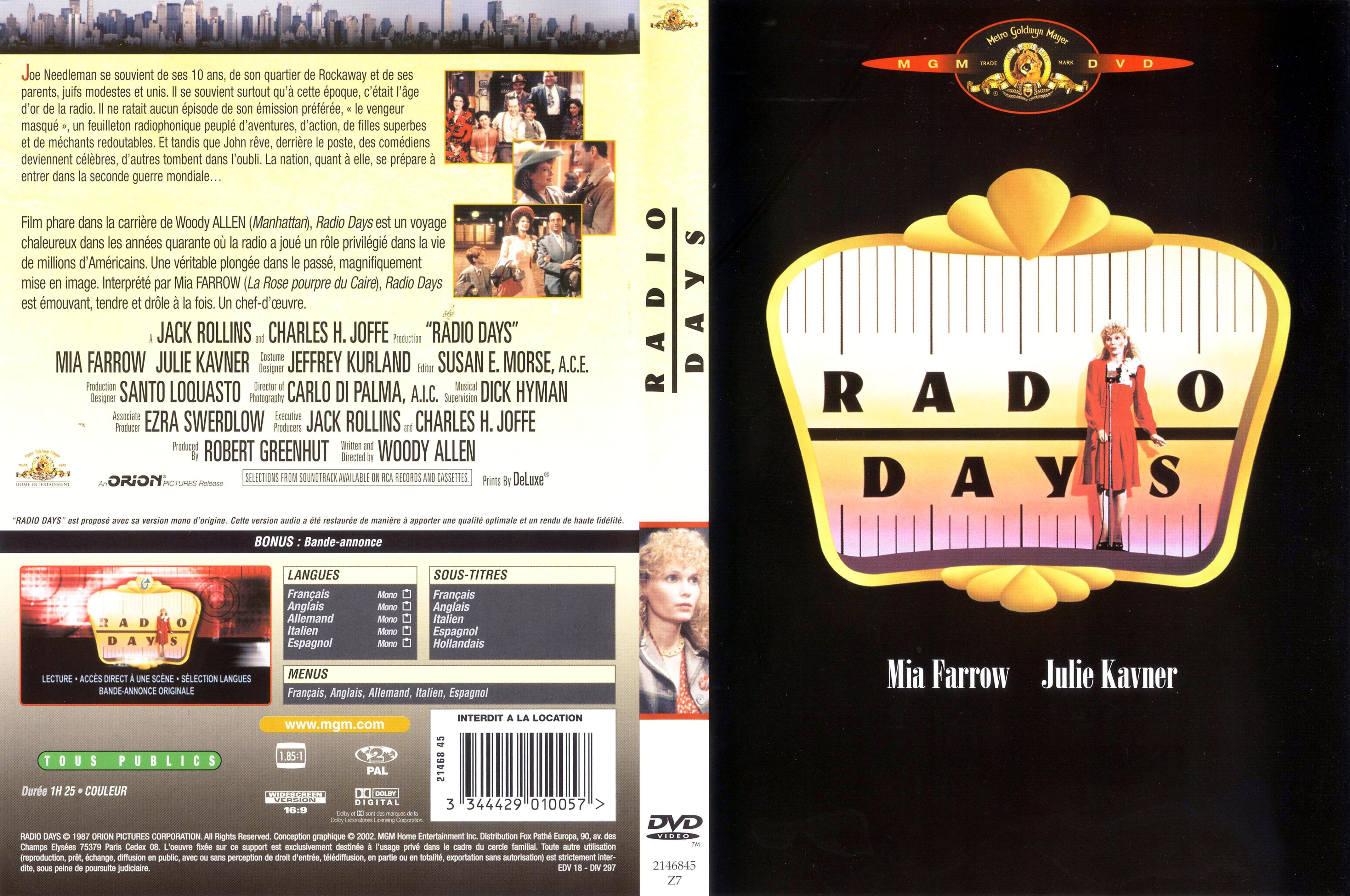 Jaquette DVD Radio days