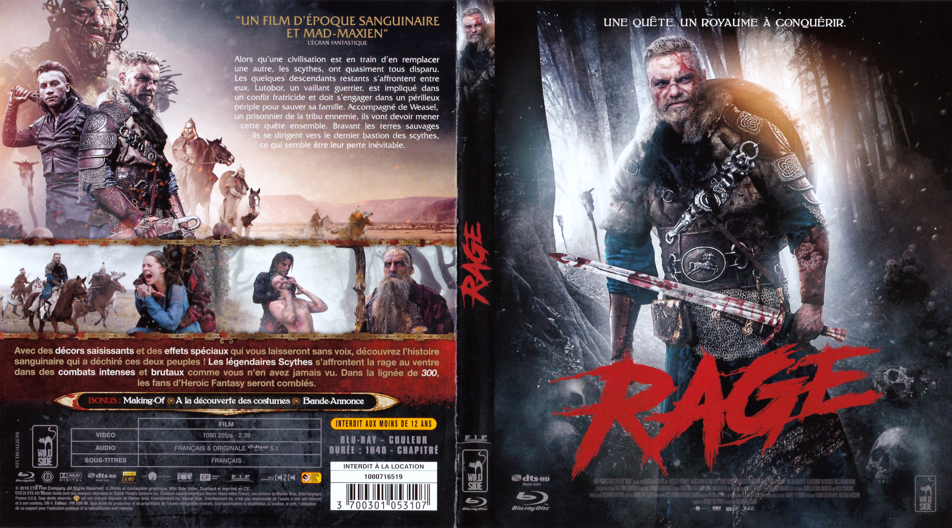 Jaquette DVD Rage 2018 (BLU-RAY)
