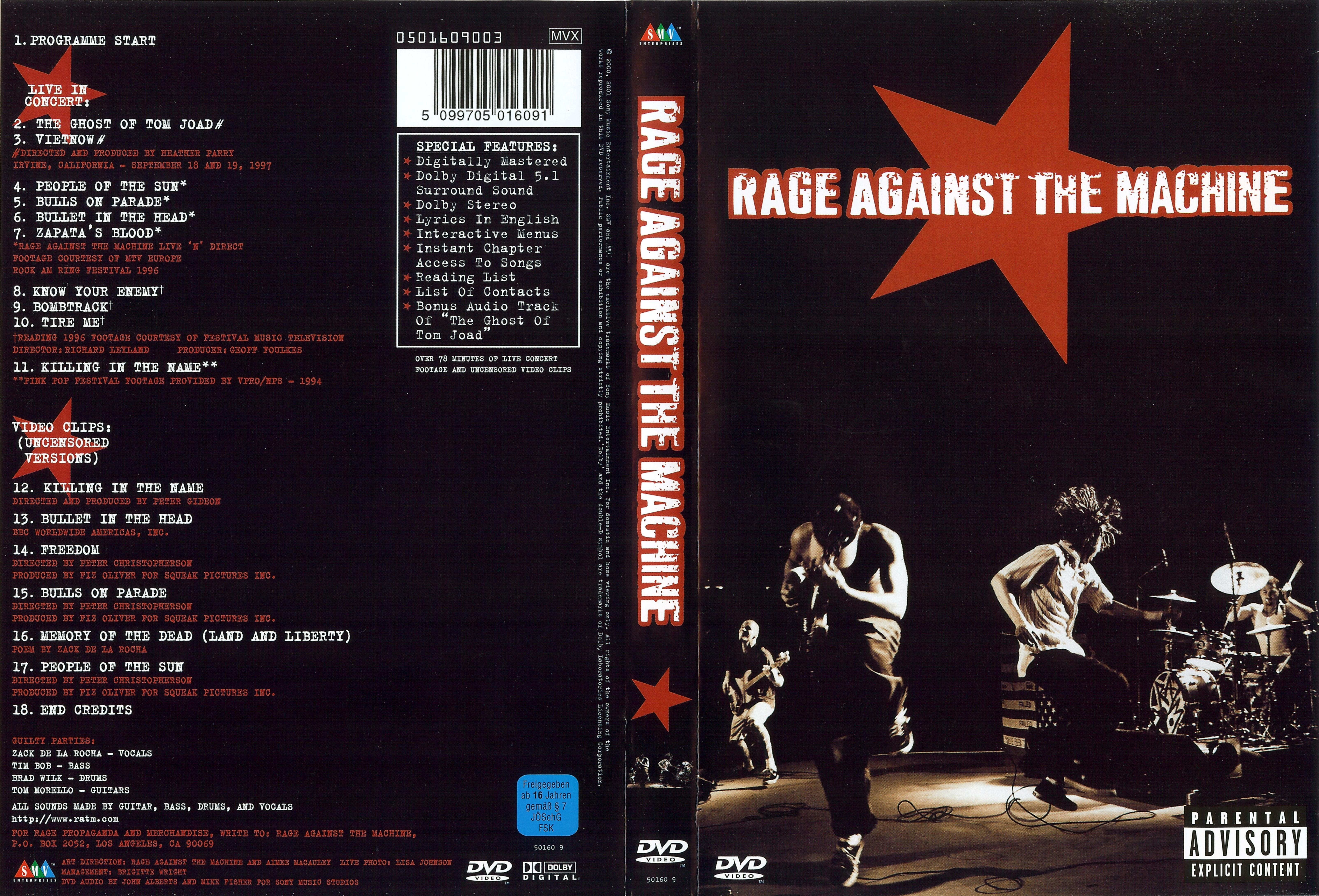 Jaquette DVD Rage against the machine