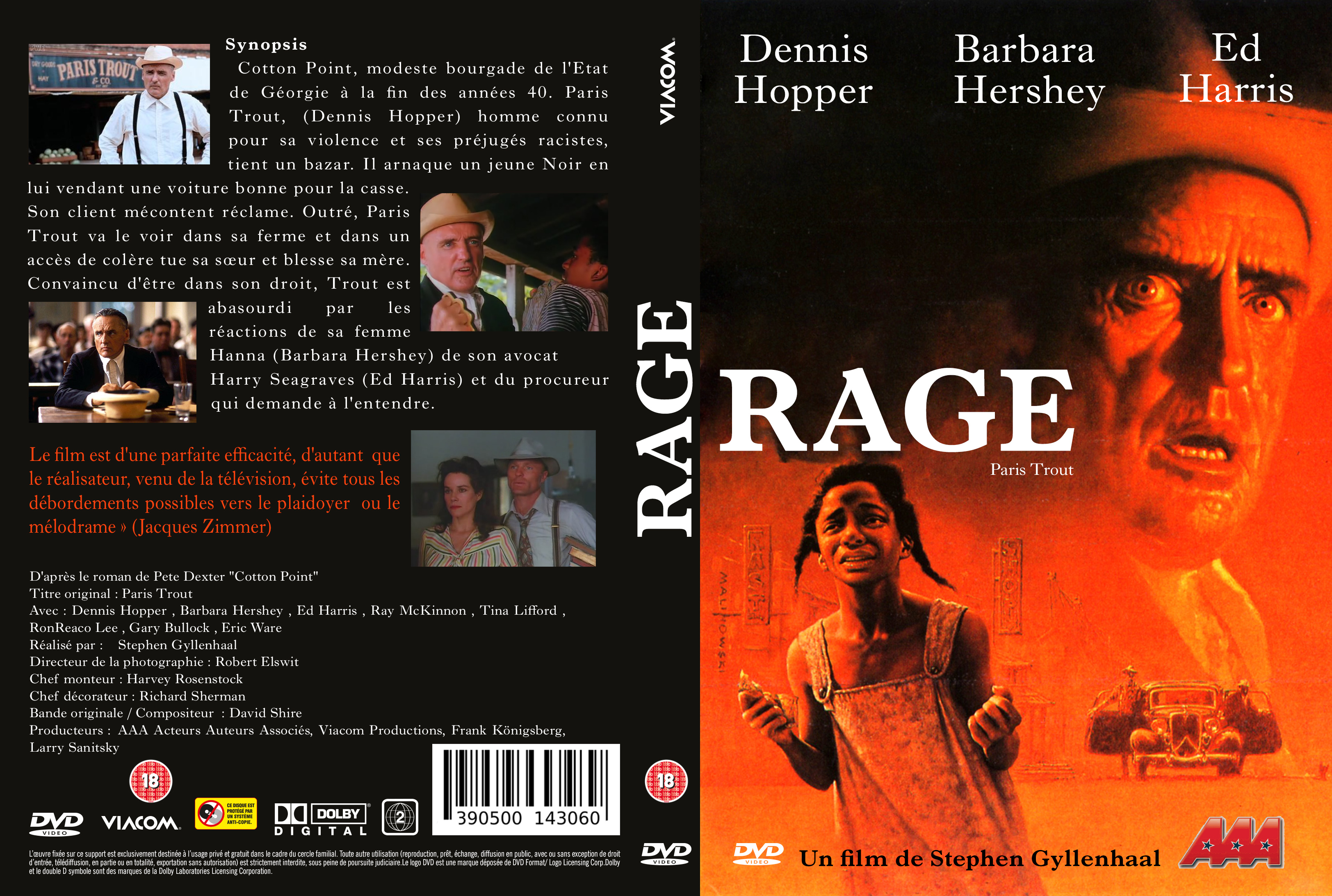 Jaquette DVD Rage custom