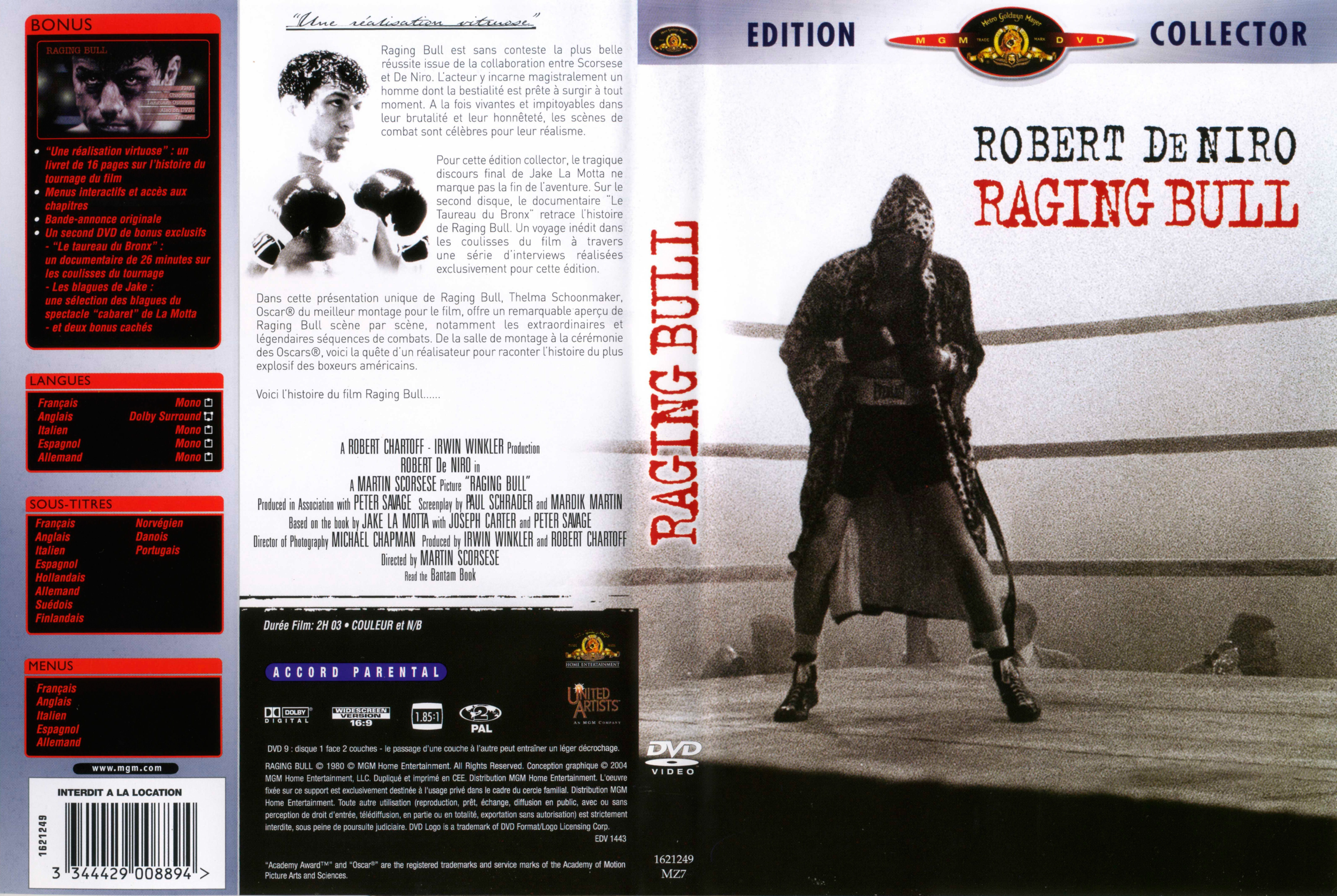 Jaquette DVD Raging Bull v2
