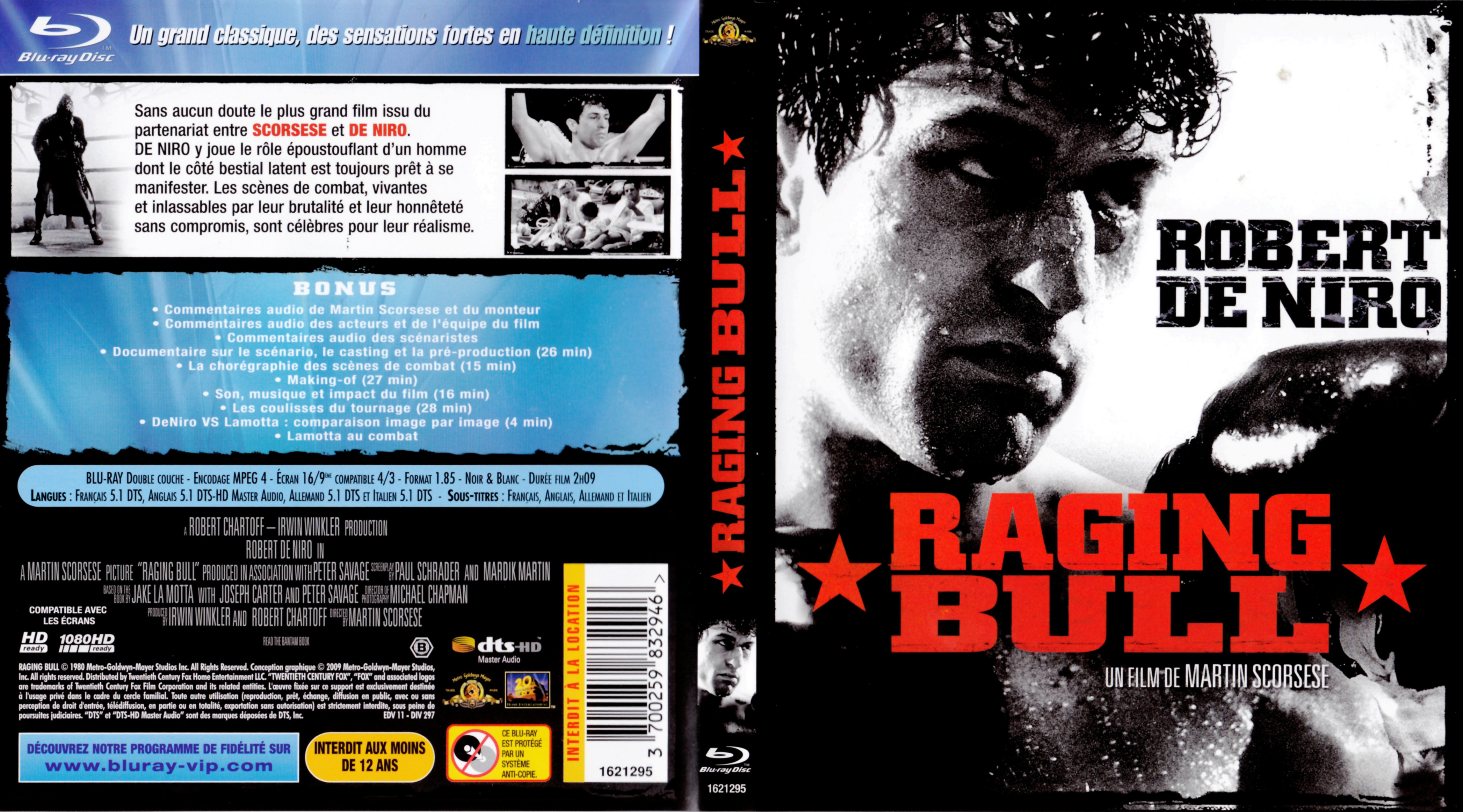 Jaquette DVD Raging bull (BLU-RAY)