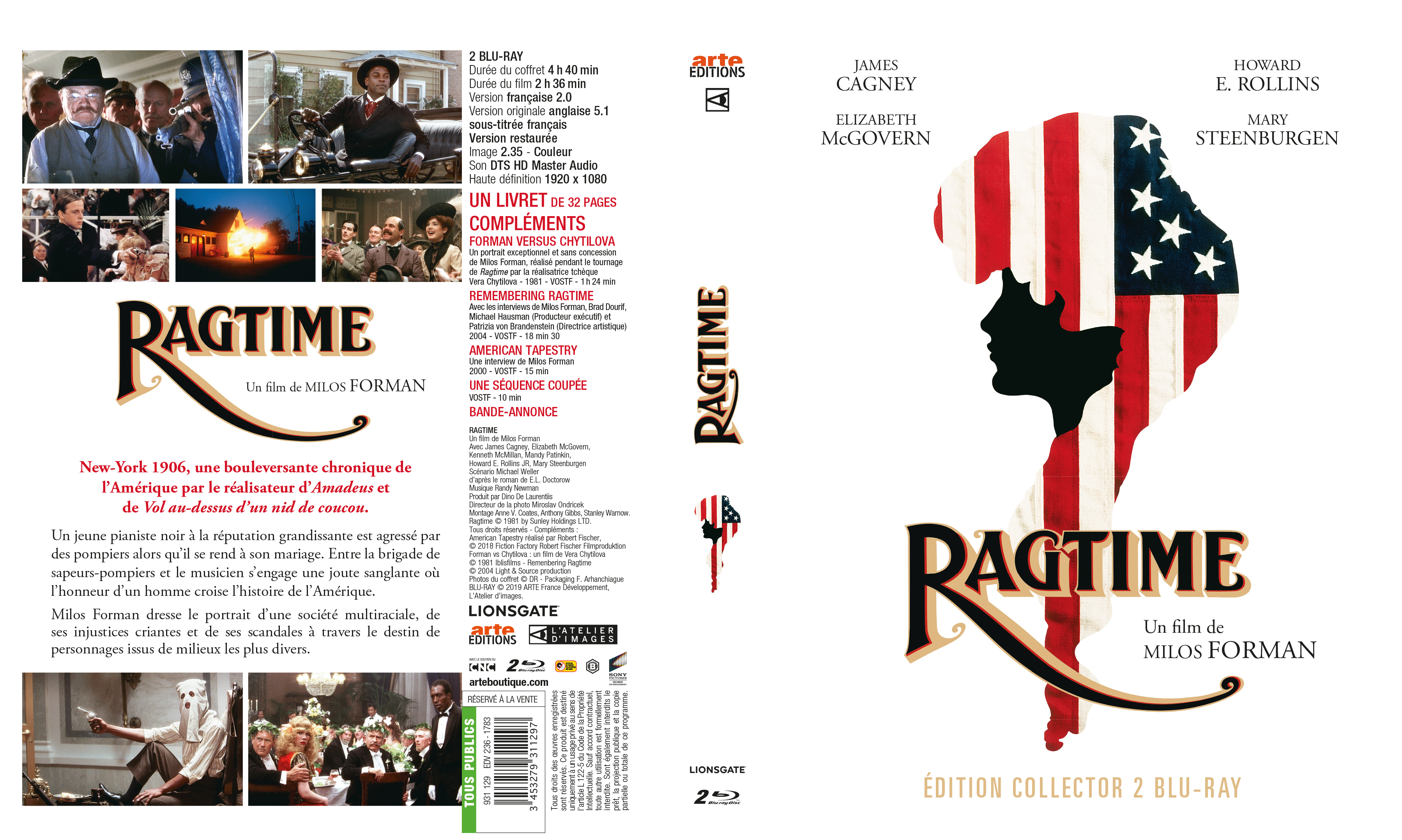 Jaquette DVD Ragtime (BLU-RAY)