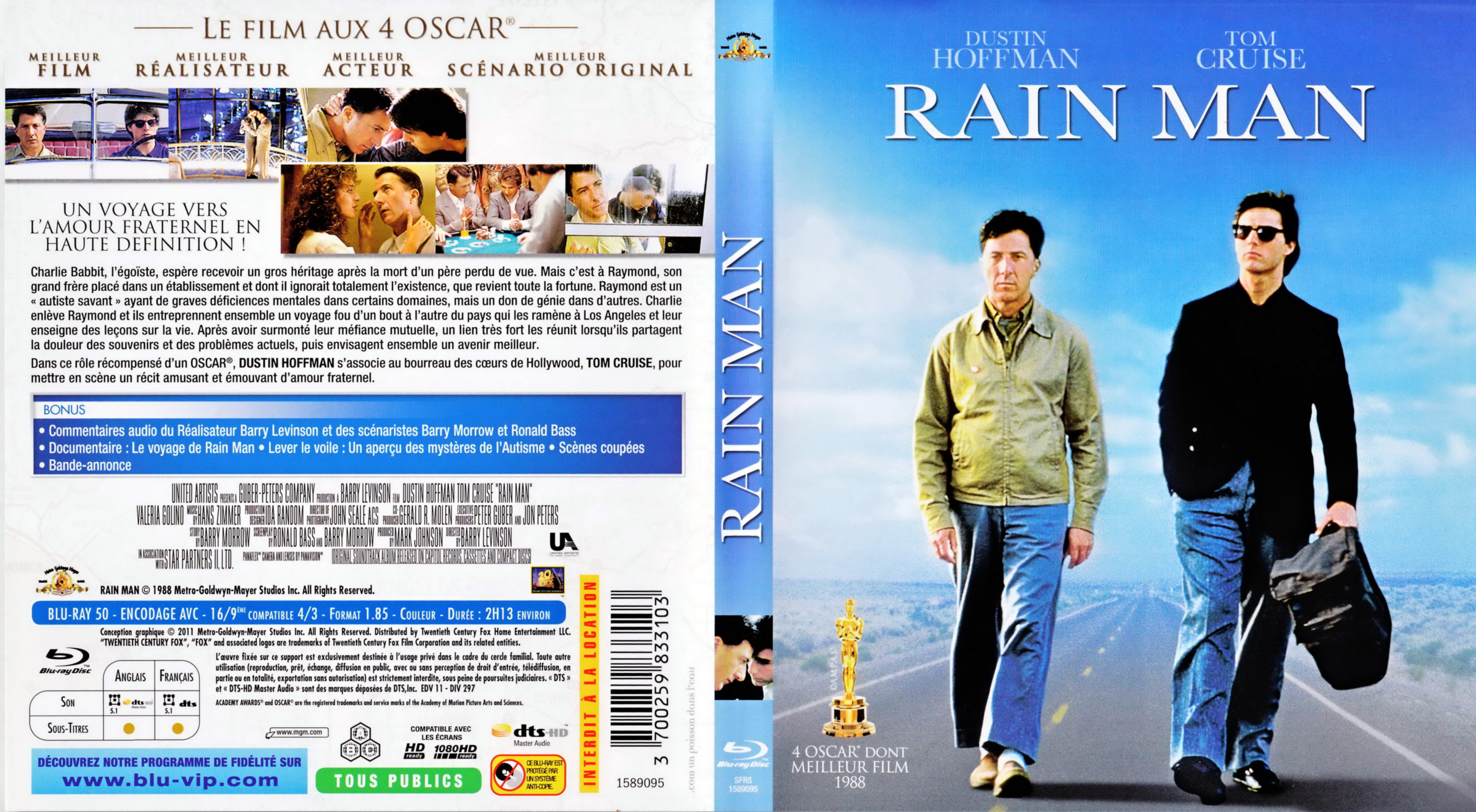 Jaquette DVD Rain man (BLU-RAY)
