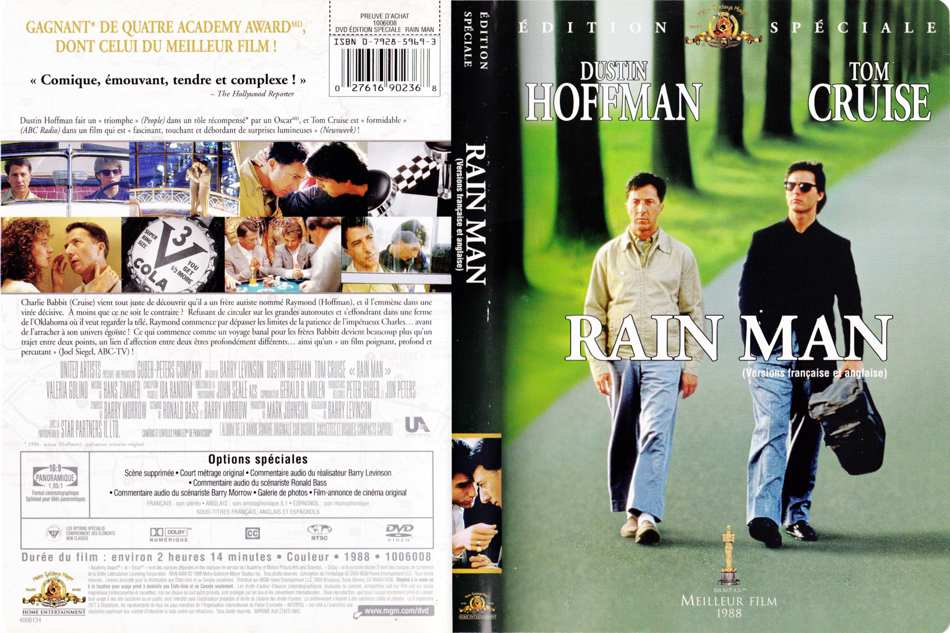 Jaquette DVD Rain man (Canadienne)