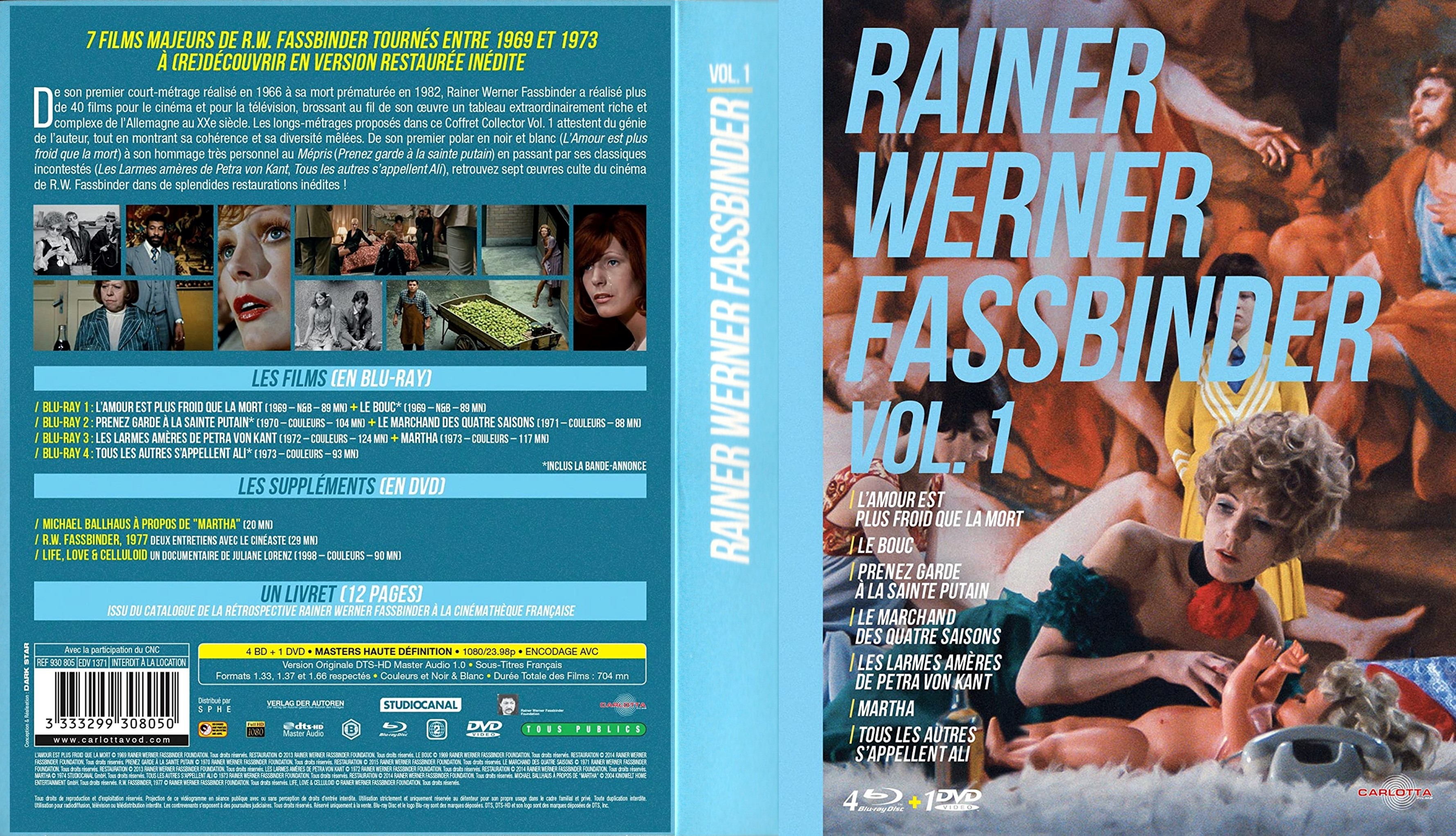 Jaquette DVD Rainer Werner Fassbinder - Vol 01 (BLU-RAY)