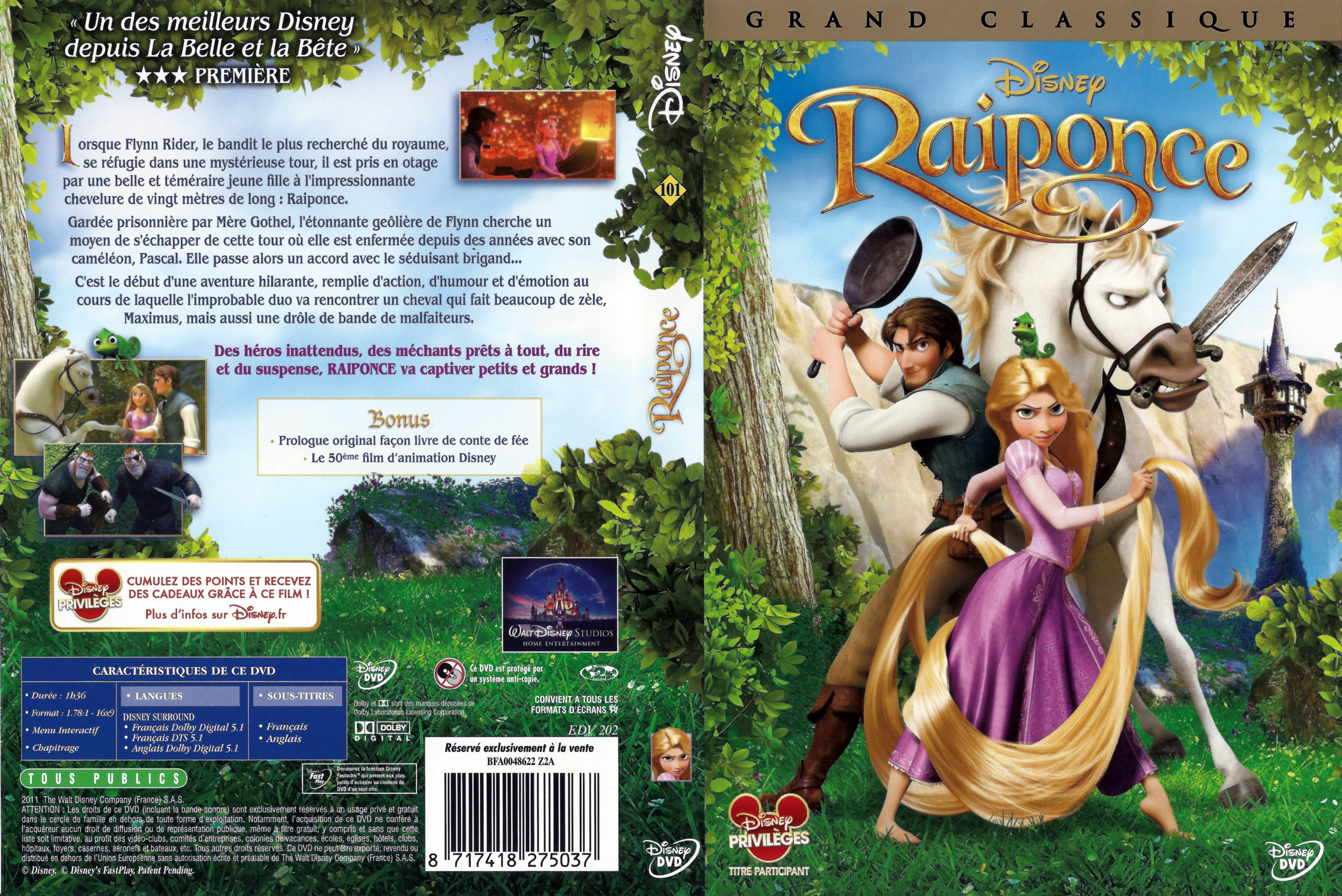 Jaquette DVD Raiponce