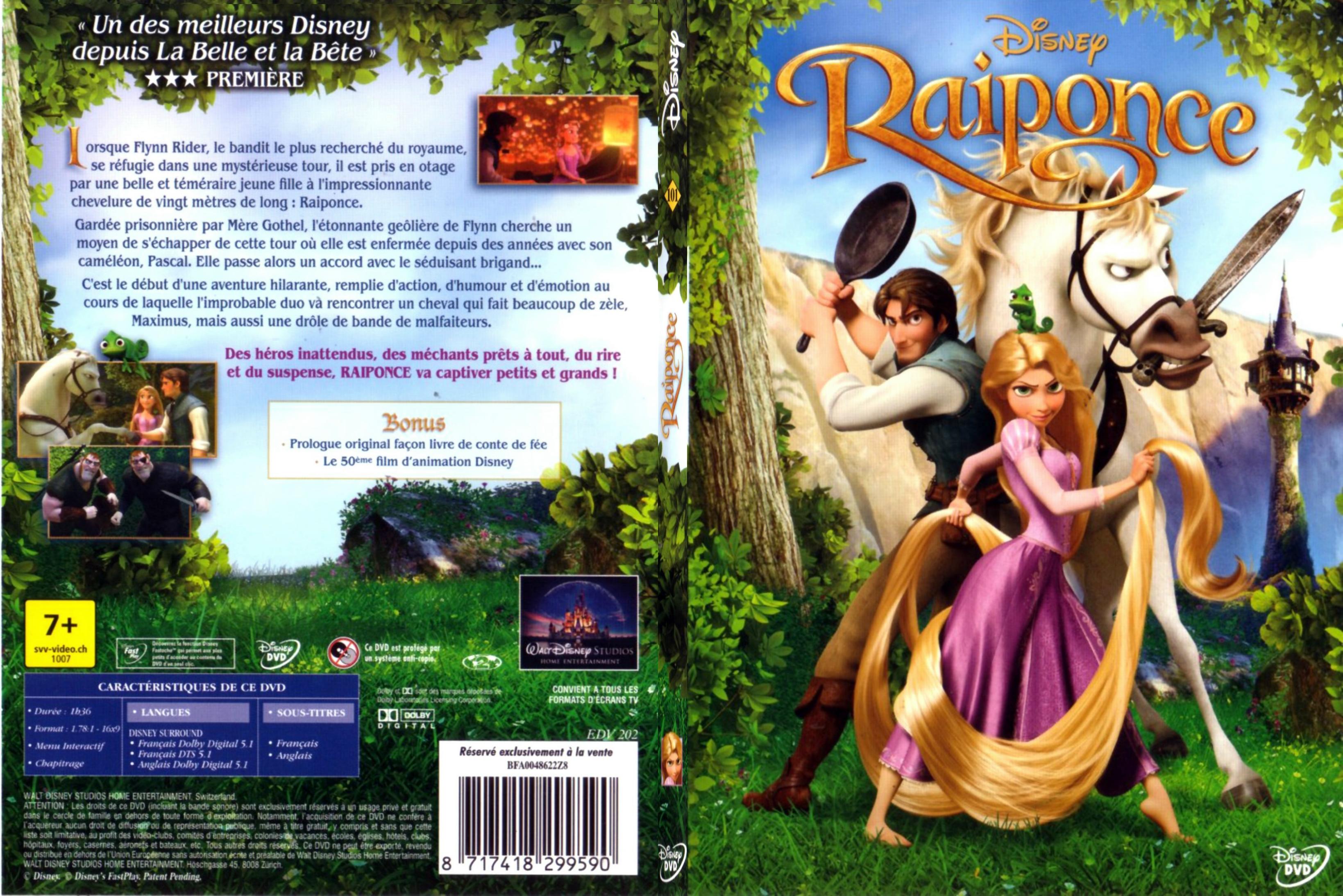 Jaquette DVD Raiponce - SLIM