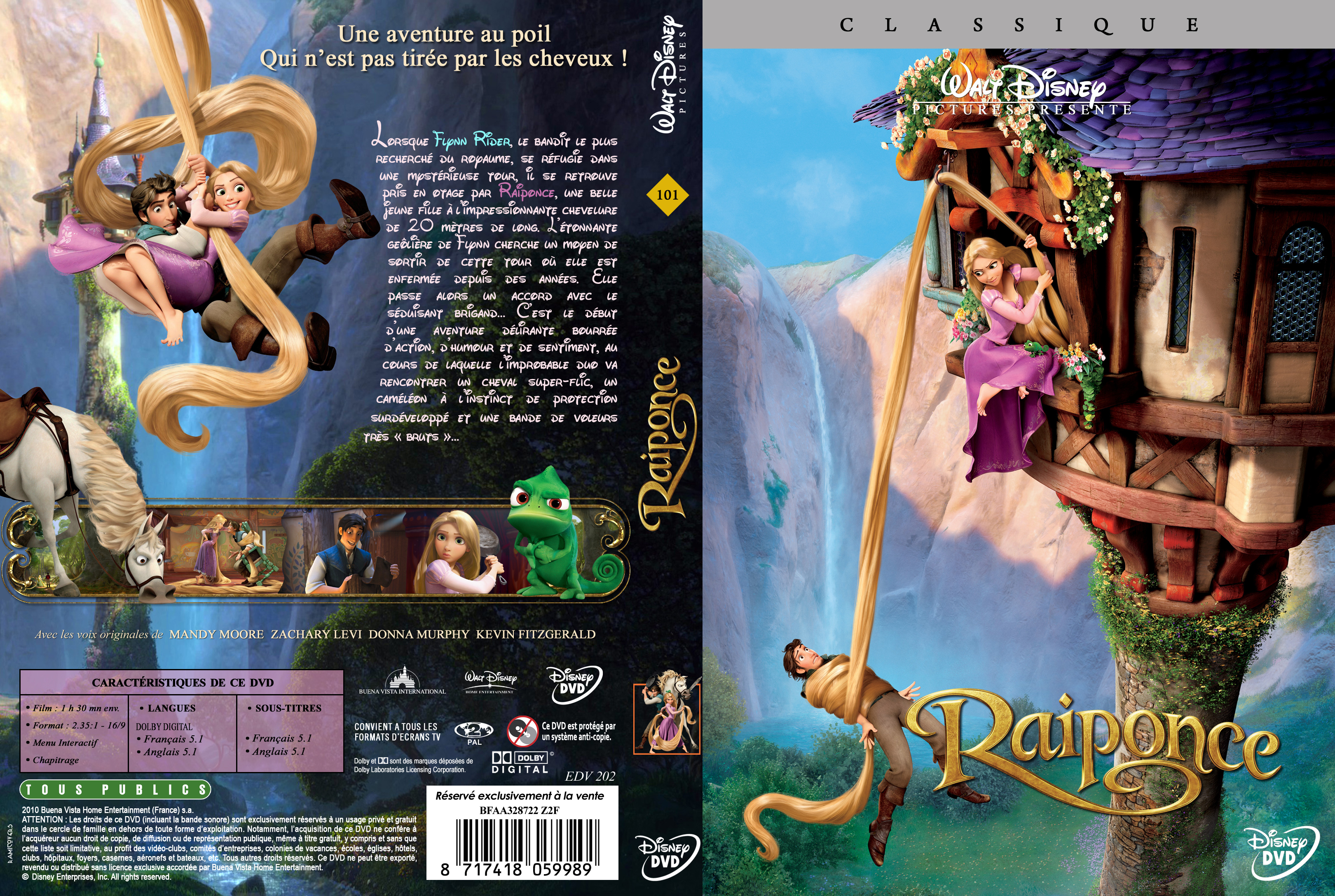 Jaquette DVD Raiponce custom