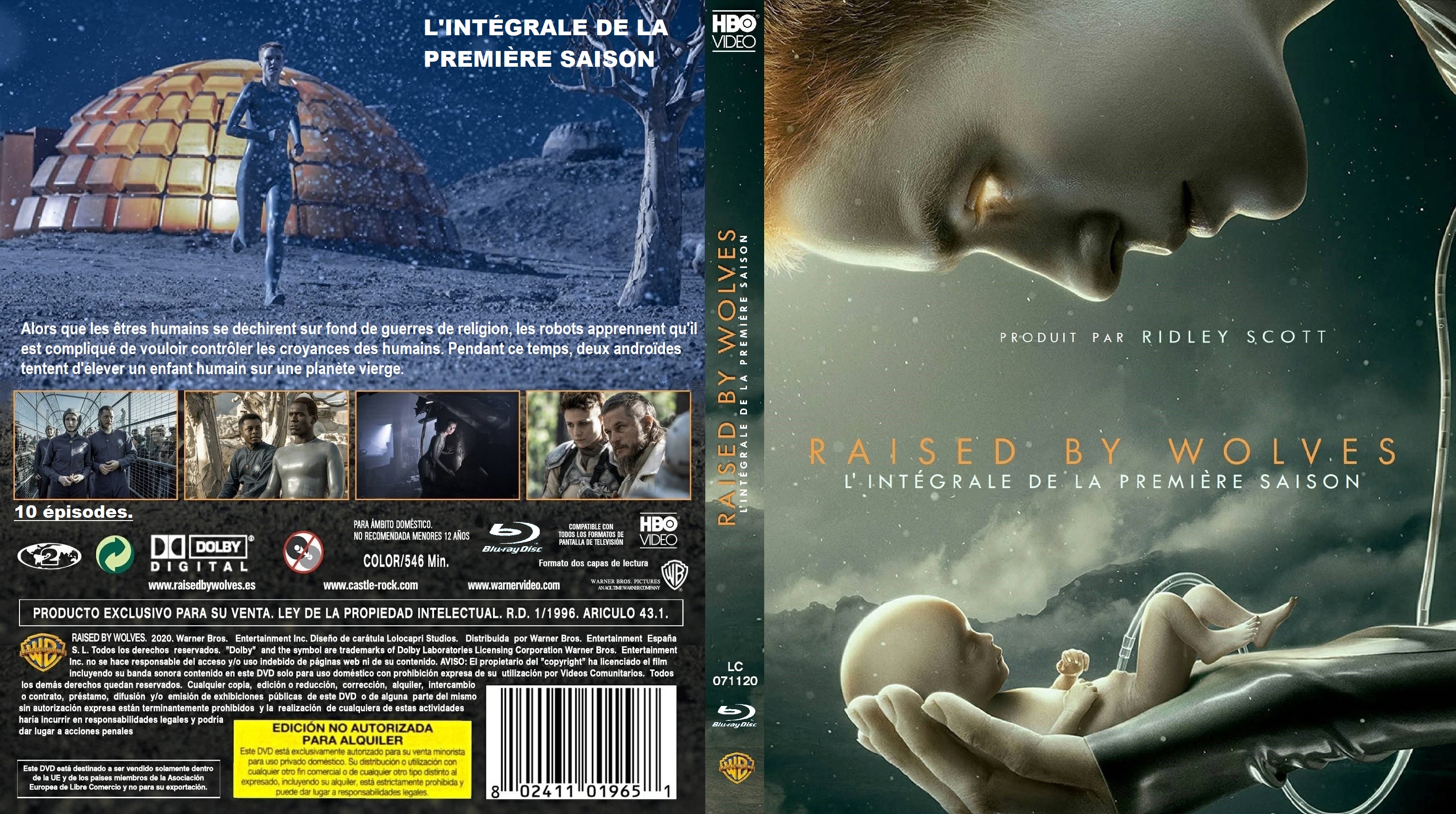 Jaquette DVD Raised by Wolves  saison 1 BLU RAY custom