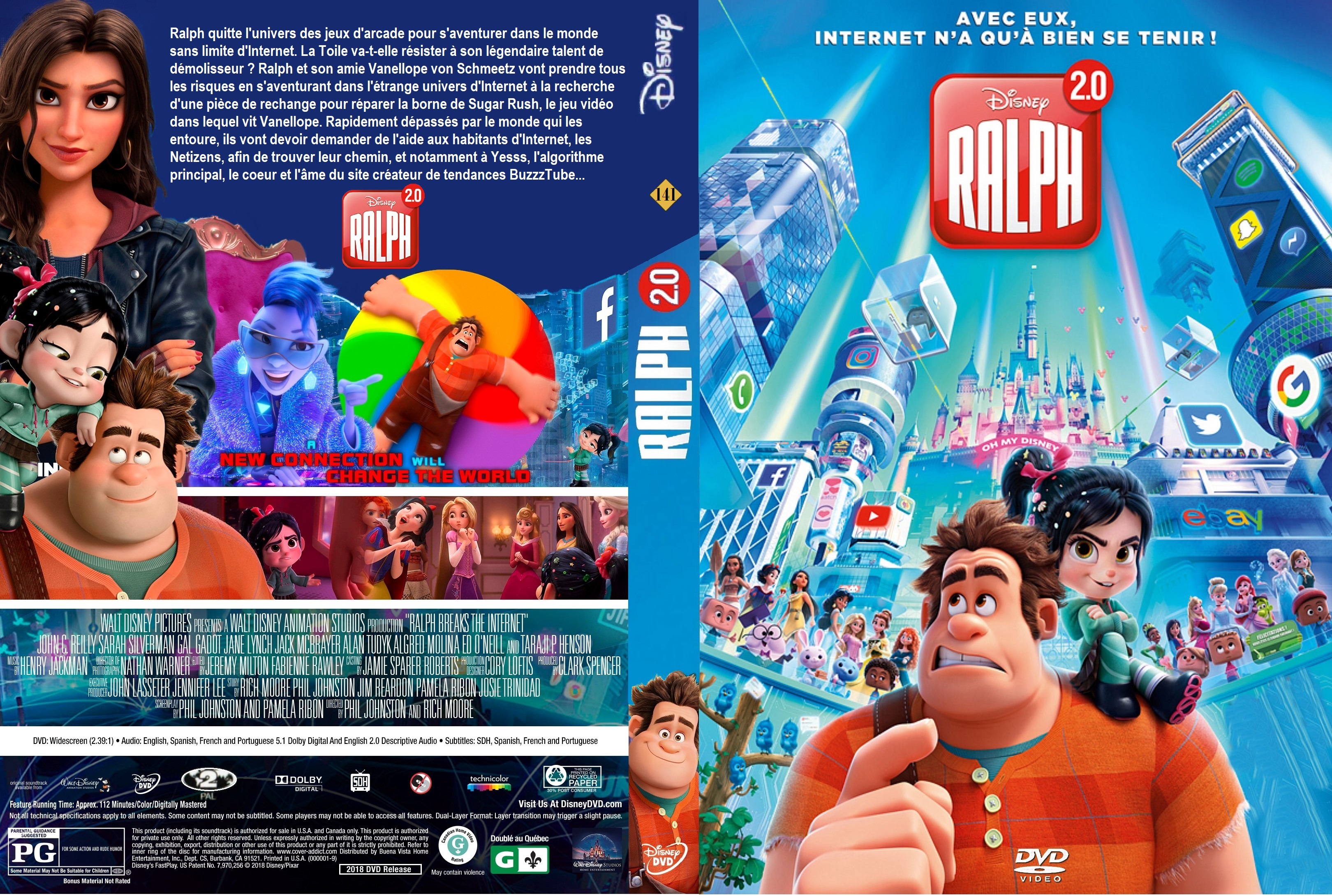 Jaquette DVD Ralph 2 0 custom