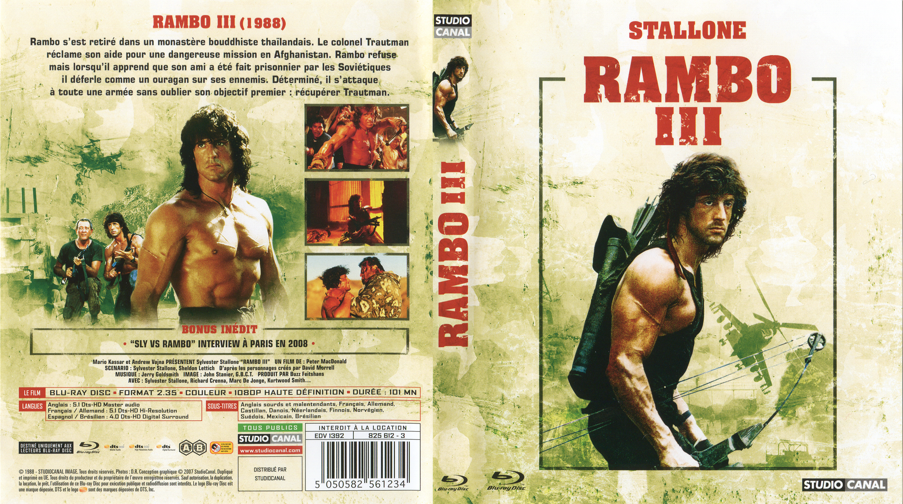 Jaquette DVD Rambo 3 (BLU-RAY)